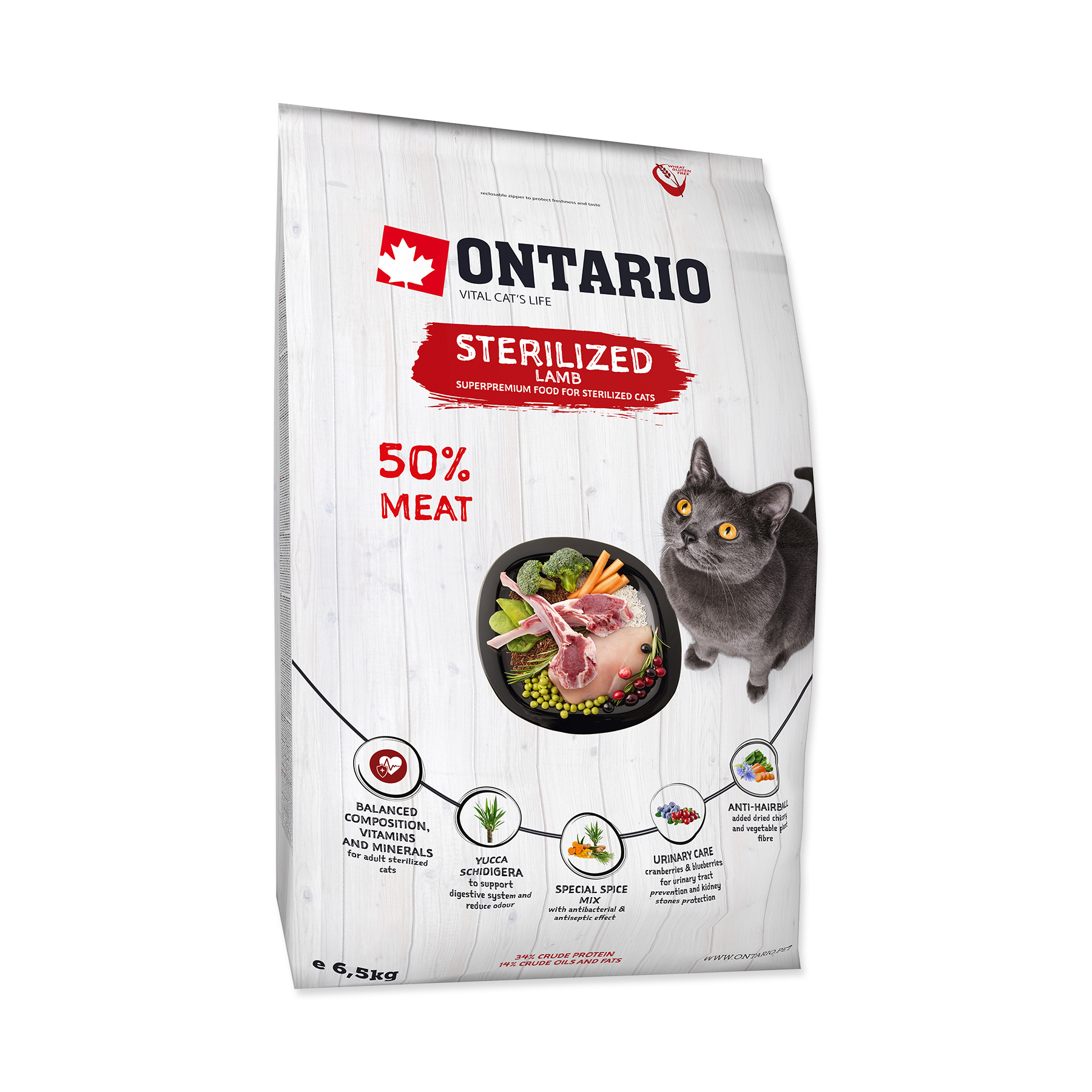 Ontario Cat Sterilised Lamb granule 6