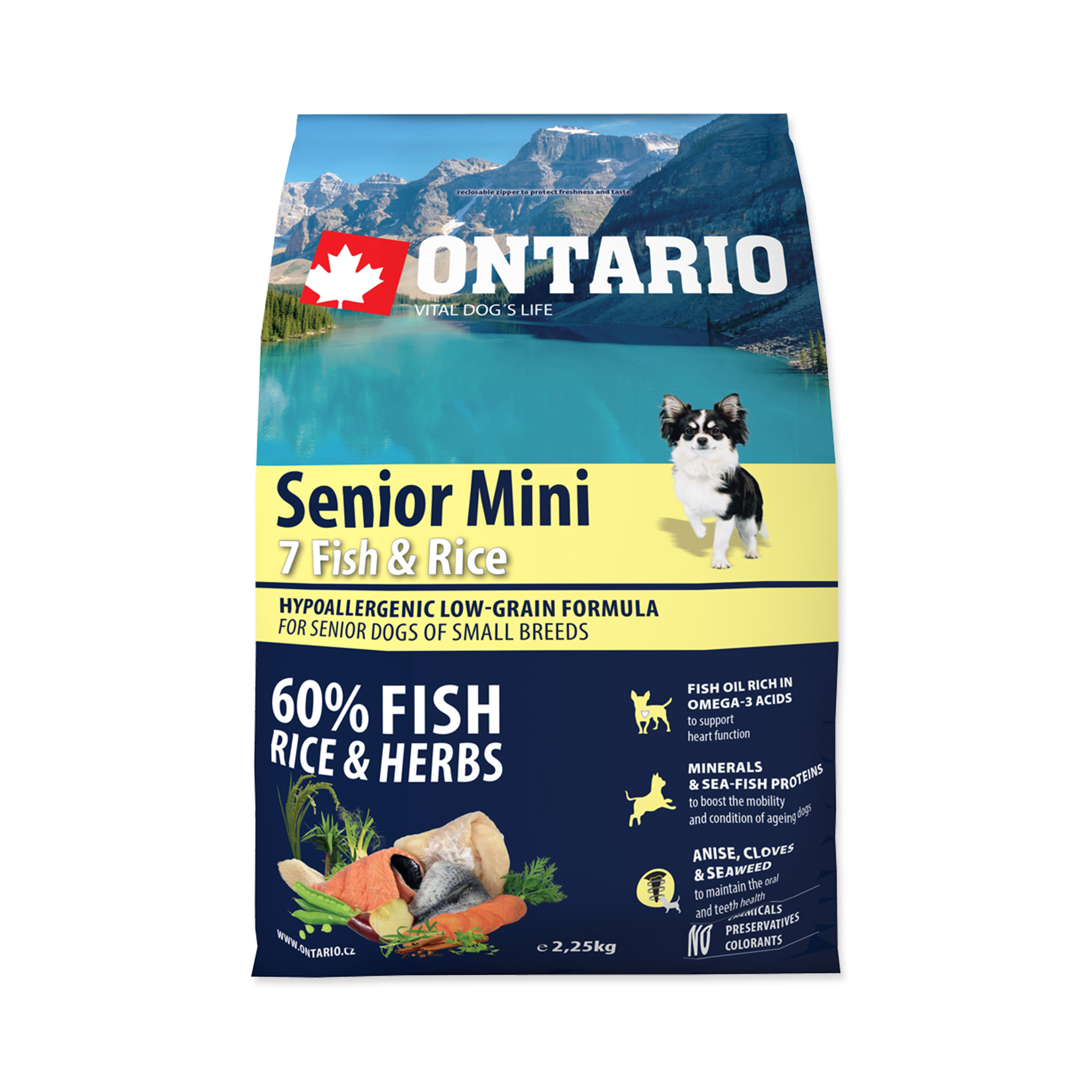 Ontario Senior Mini Fish&Rice granule 2