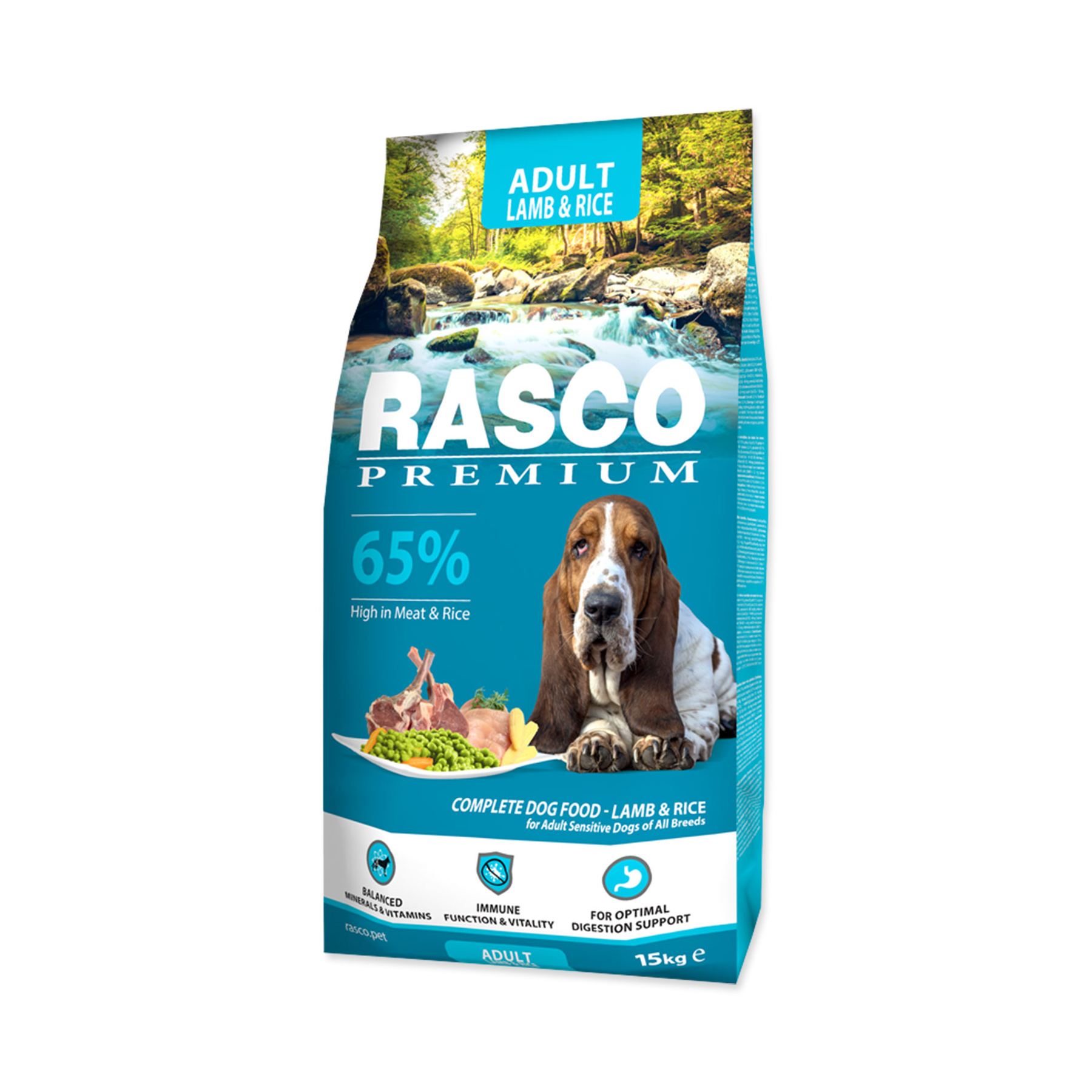 Rasco Premium Adult Jehně s rýží granule 15 kg Rasco Premium