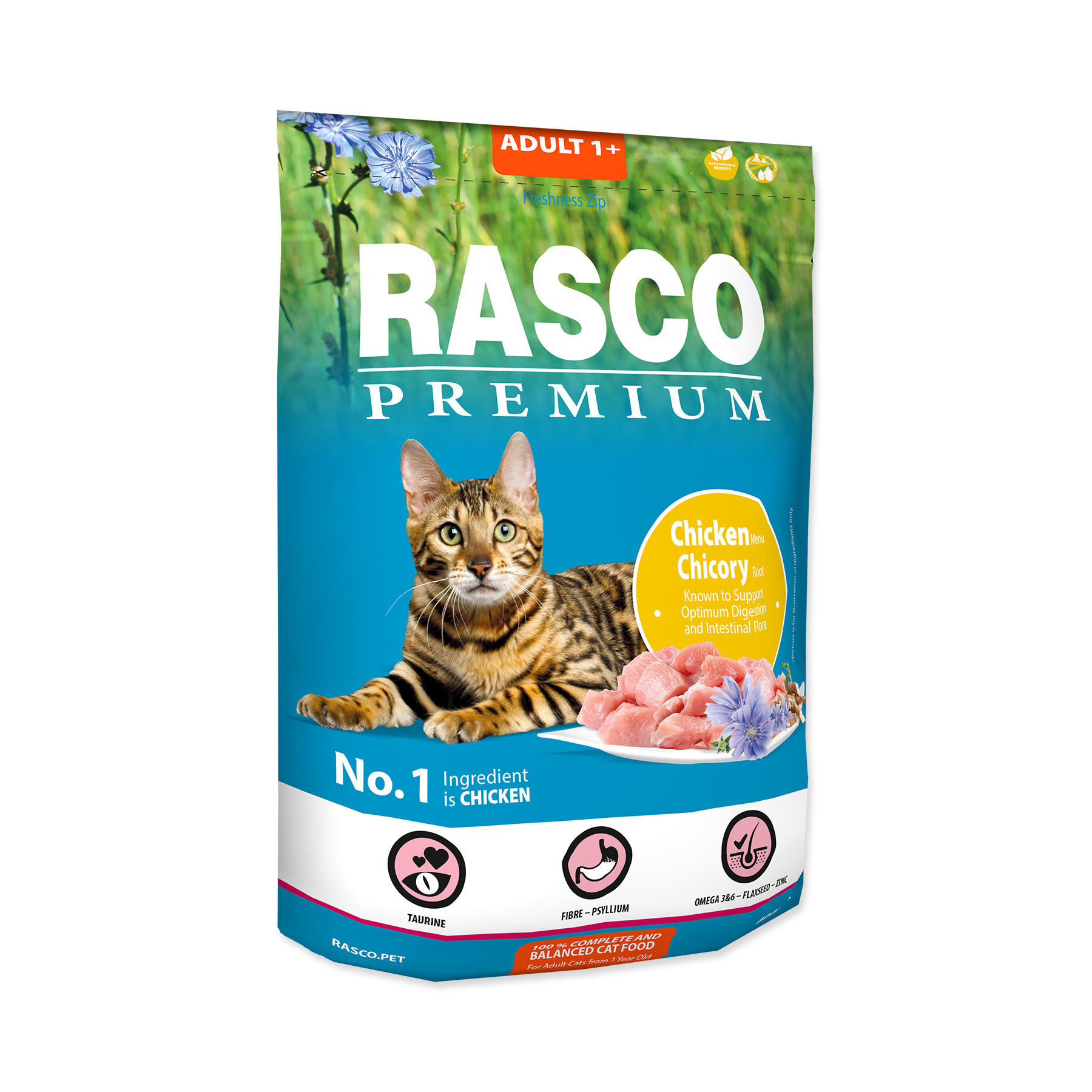 Rasco Premium Adult Kuřecí s kořenem čekanky granule 400 g Rasco Premium