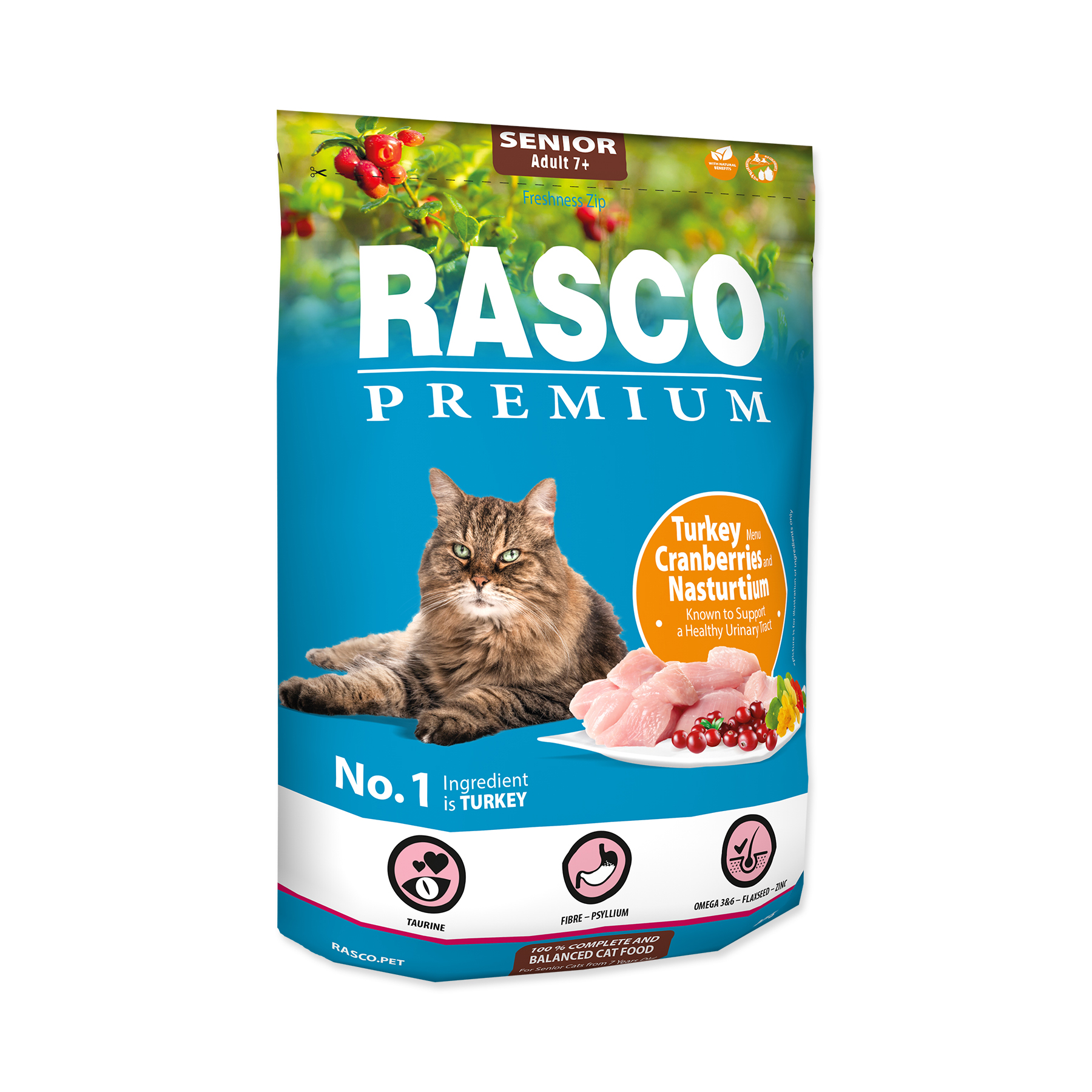 Rasco Premium Senior Krůtí s brusinkou a lichořeřišnicí granule 400 g Rasco Premium
