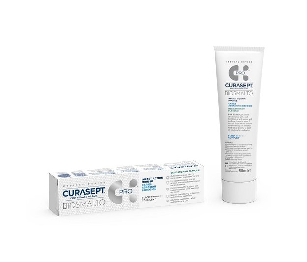 CURASEPT BIOSMALTO MOUSSE Caries Abraze&Eroze pěna 50 ml jemná máta CURASEPT