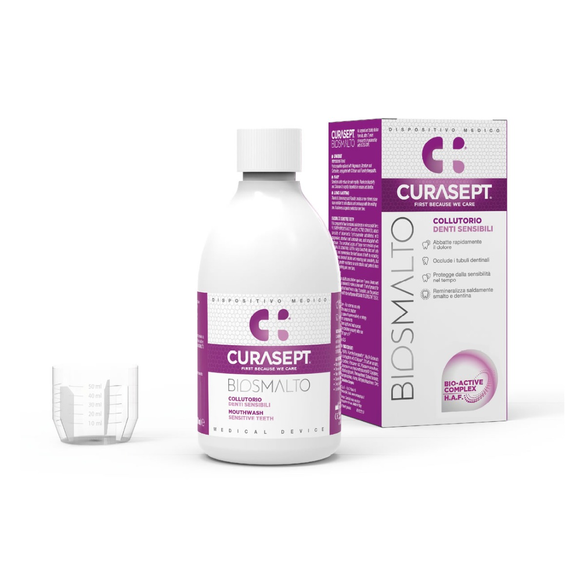 CURASEPT BIOSMALTO Sensitive Teeth ústní voda 300 ml CURASEPT