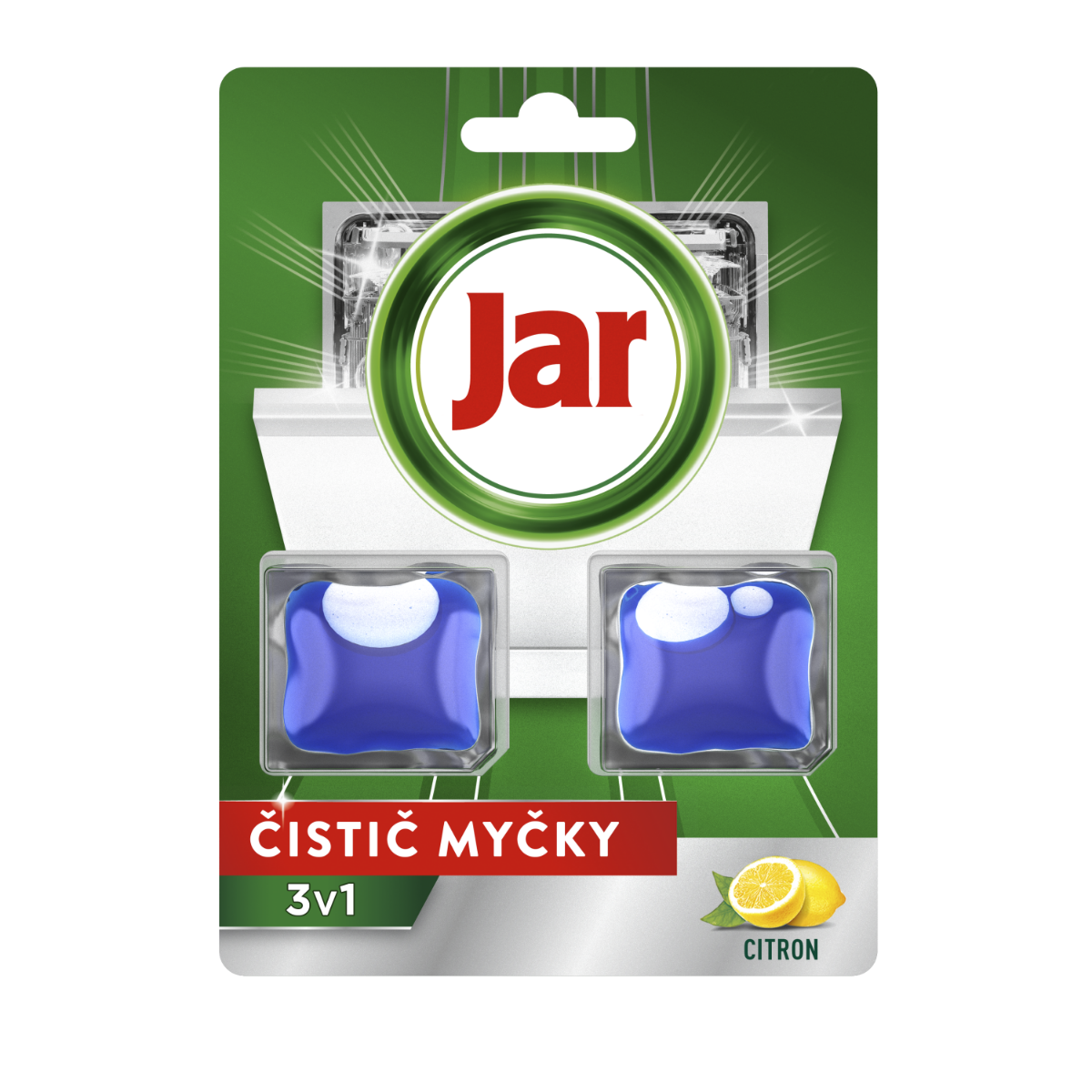 Jar Čisticí tablety do myčky 3v1 2 ks Jar