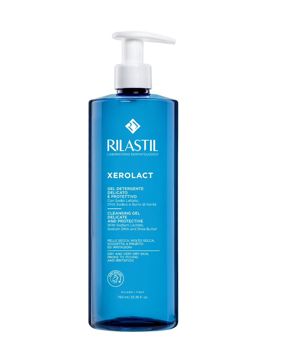 Rilastil Xerolact Čisticí gel na obličej a tělo 750 ml Rilastil