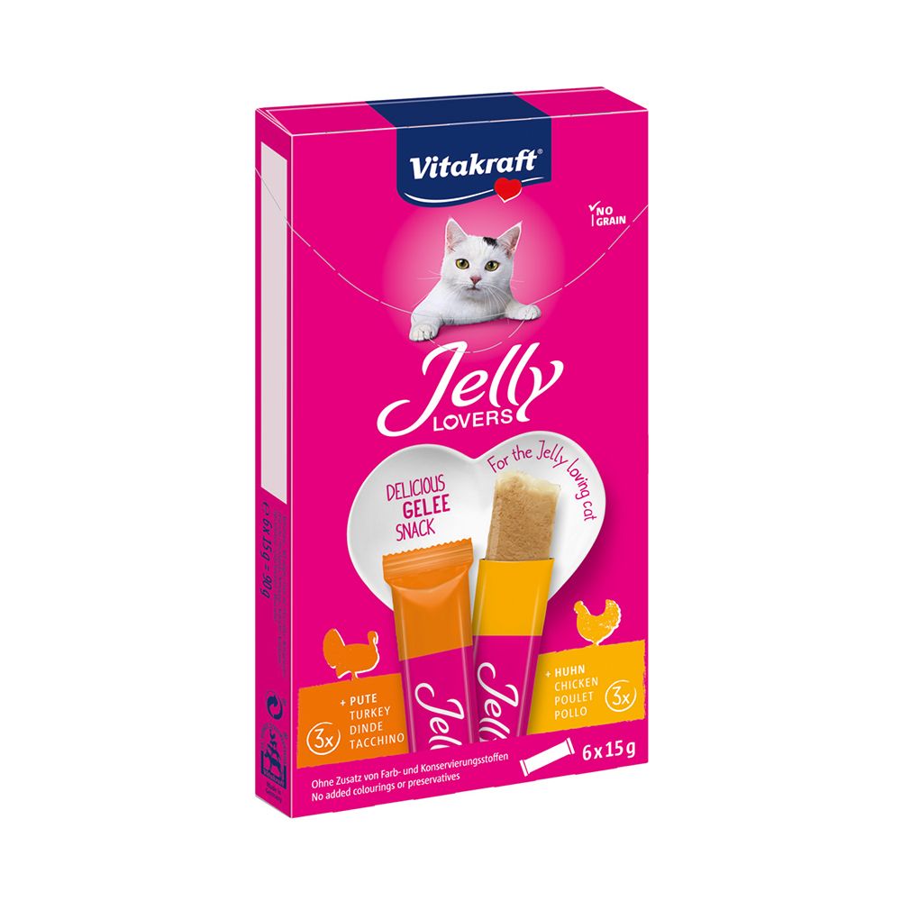 Vitakraft Jelly Lovers kuře a krůta 6x15 g Vitakraft