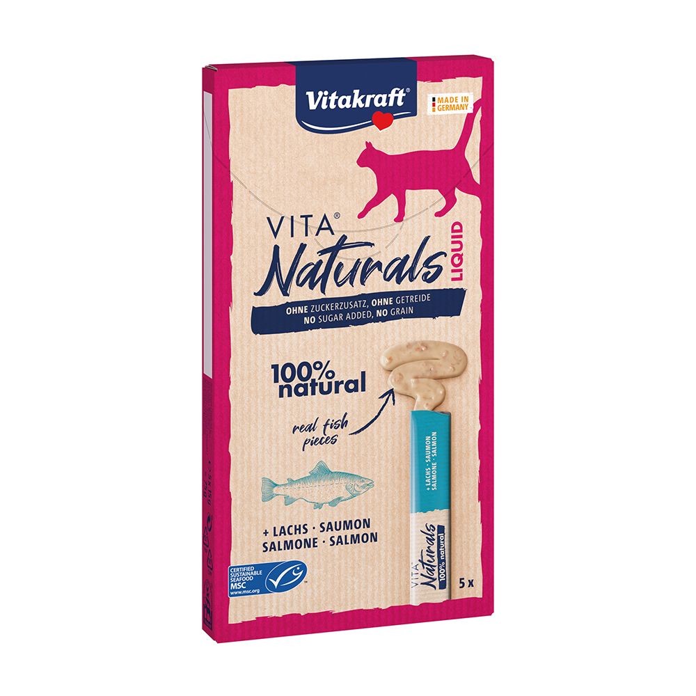 Vitakraft Vita Naturals Liquid losos 5x15 g Vitakraft