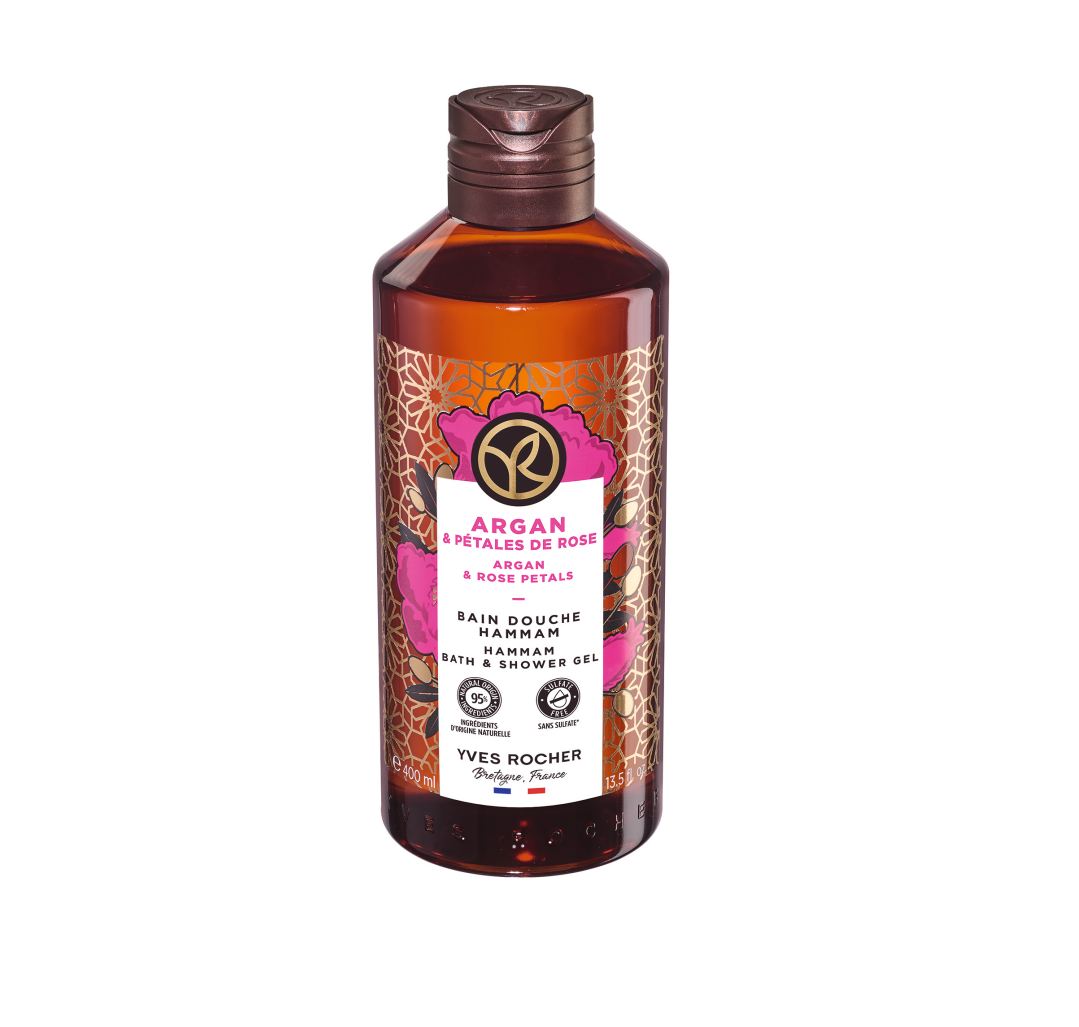 Yves Rocher Sprchový gel argan & růže 400 ml Yves Rocher