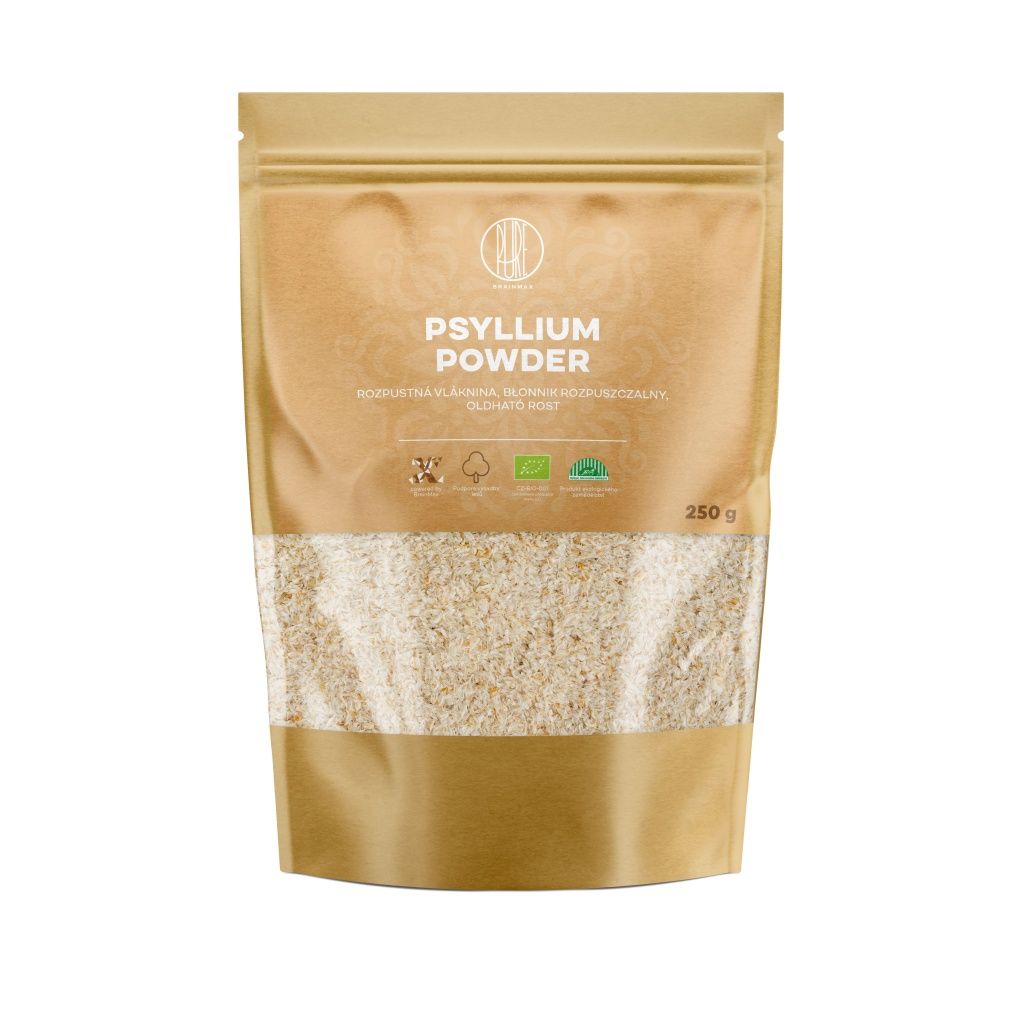 BrainMax Pure Psyllium BIO rozpustná vláknina 250 g BrainMax Pure