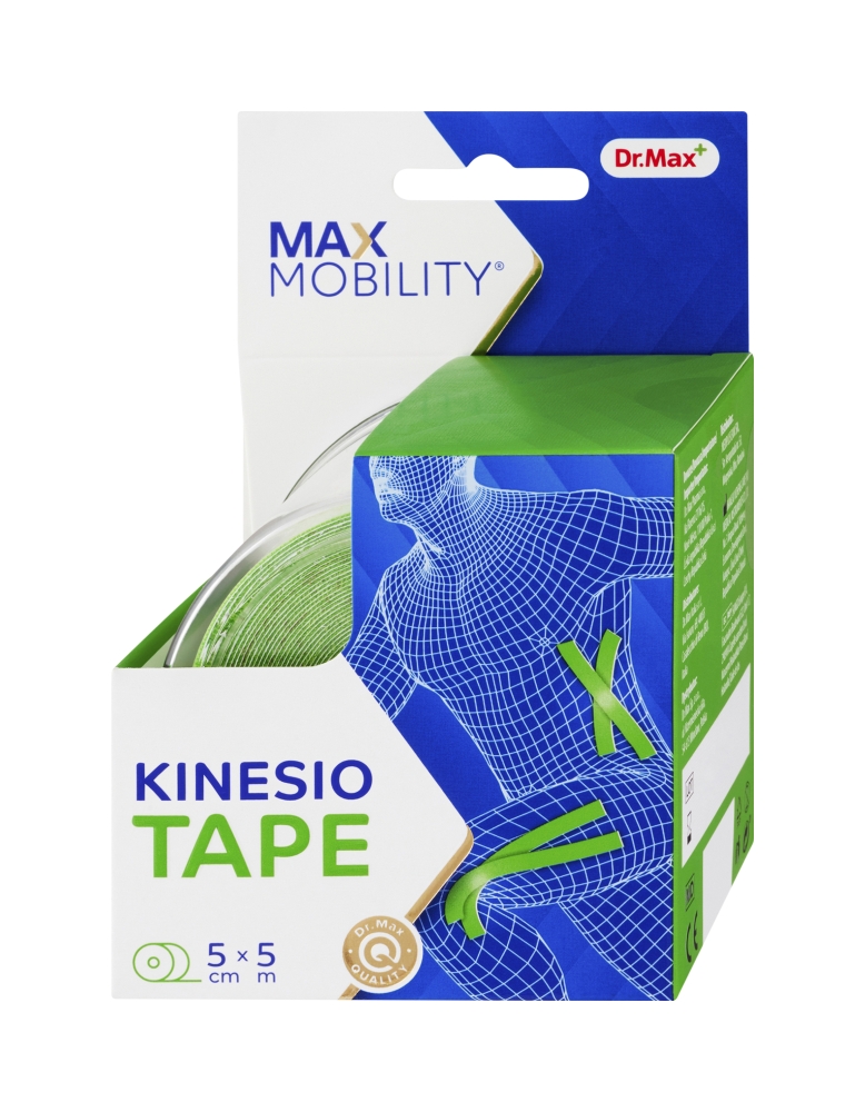 Dr. Max Kinesio Tape Green 5 cm x 5 m tejpovací páska 1 ks Dr. Max