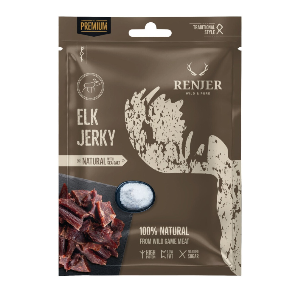 Renjer Elk Jerky Sea Salt 25 g Renjer