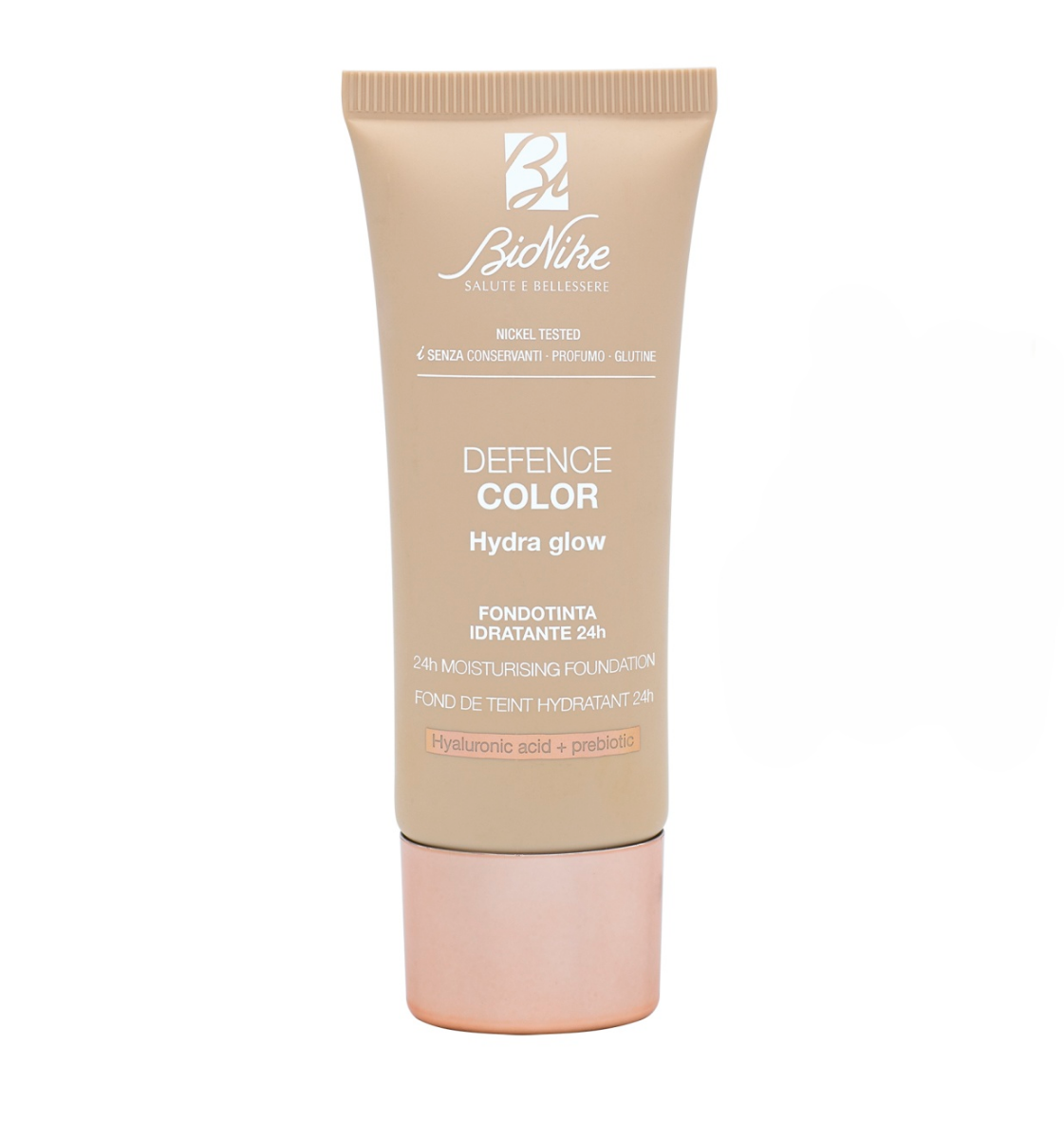 Bionike Defence color Hydra Glow 24h 104 Beige hydratační podkladová báze 30 ml Bionike