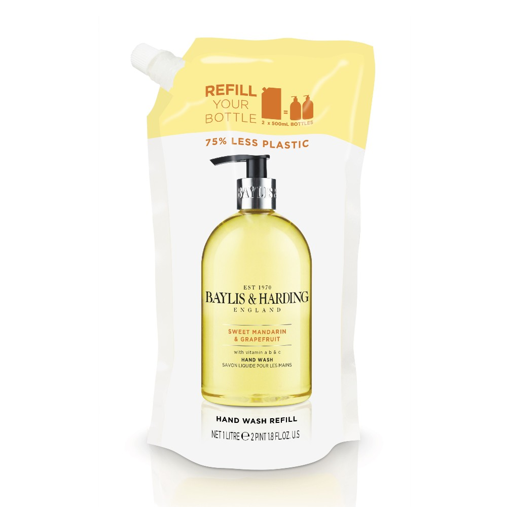 Baylis & Harding Tekuté mýdlo Mandarinka & Grapefruit náhradní náplň 1000 ml Baylis & Harding