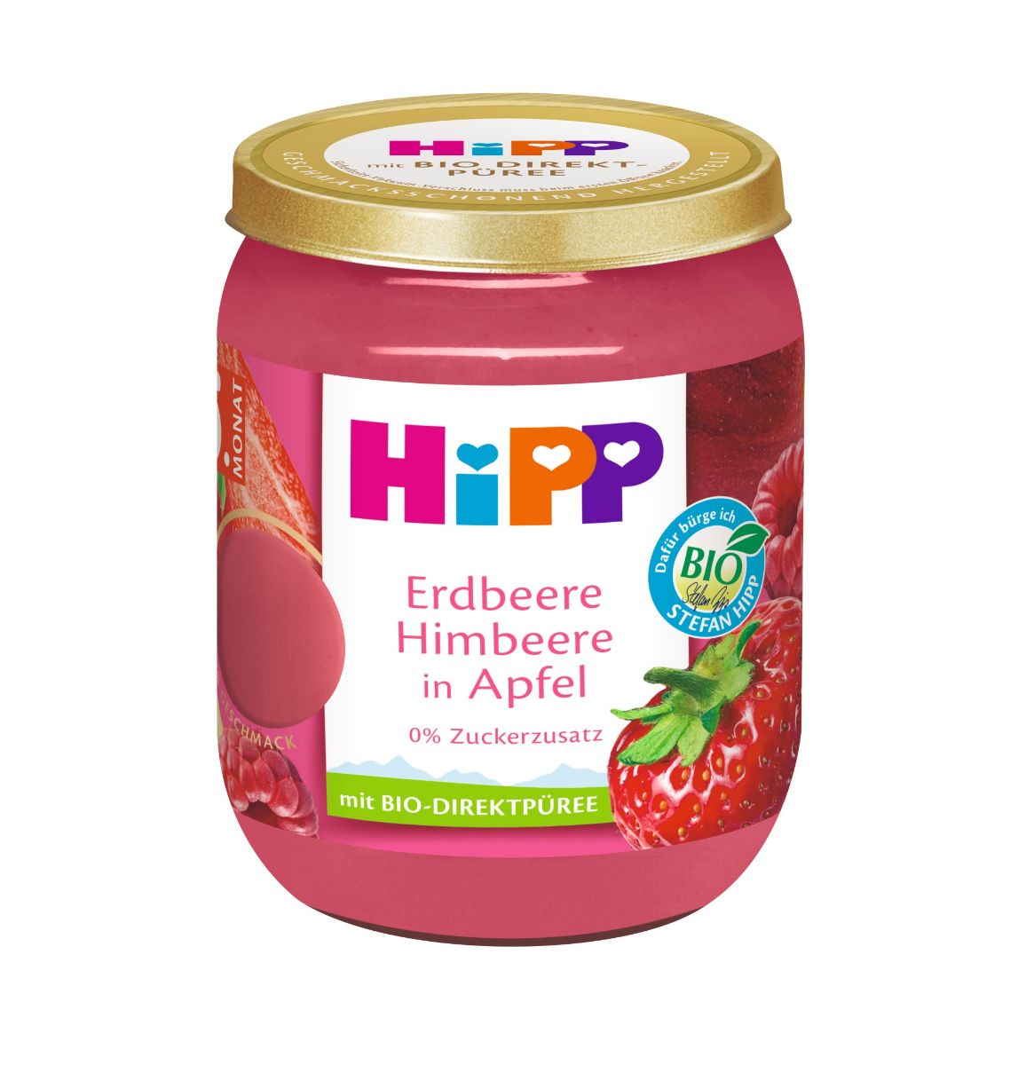 Hipp Superovoce BIO test Jablka s jahodami a malinami 160 g Hipp