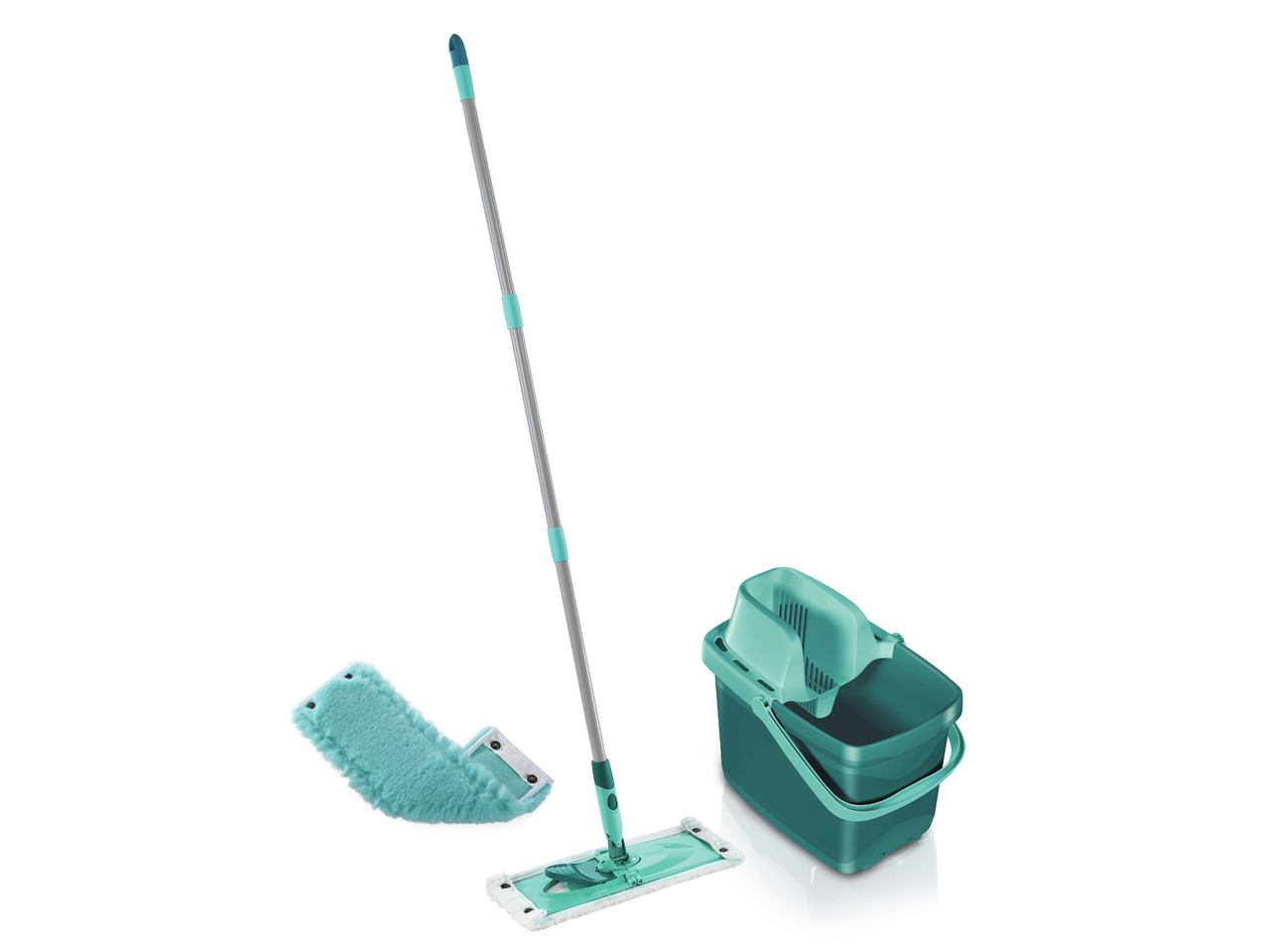 Leifheit Combi Clean M + náhrada Static Plus mop + vědro Leifheit