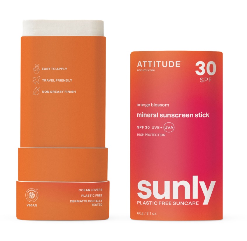 ATTITUDE Sunly Tyčinka na tělo Orange Blossom SPF30 60 g ATTITUDE