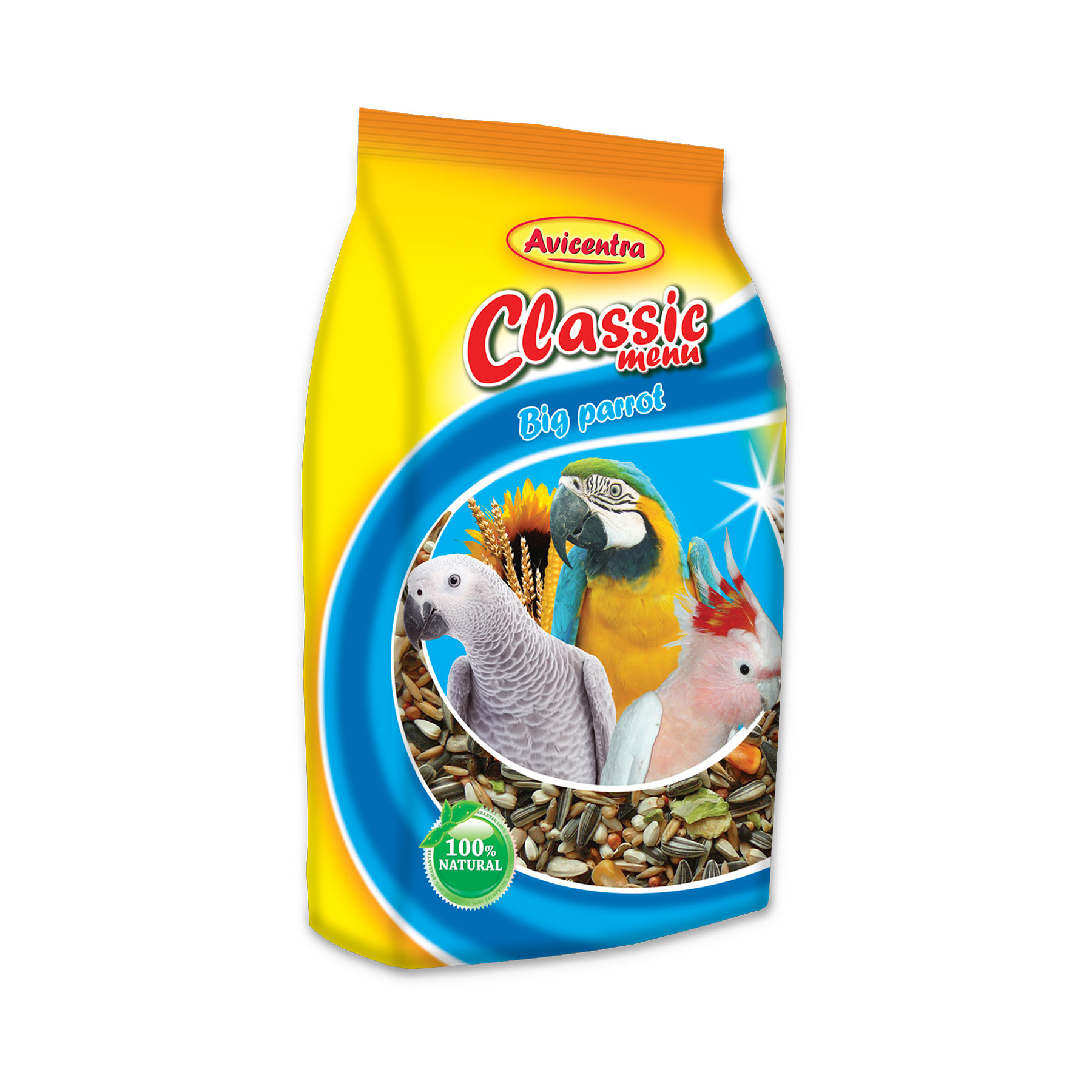 Avicentra Krmivo Classic velký papoušek 1 kg Avicentra