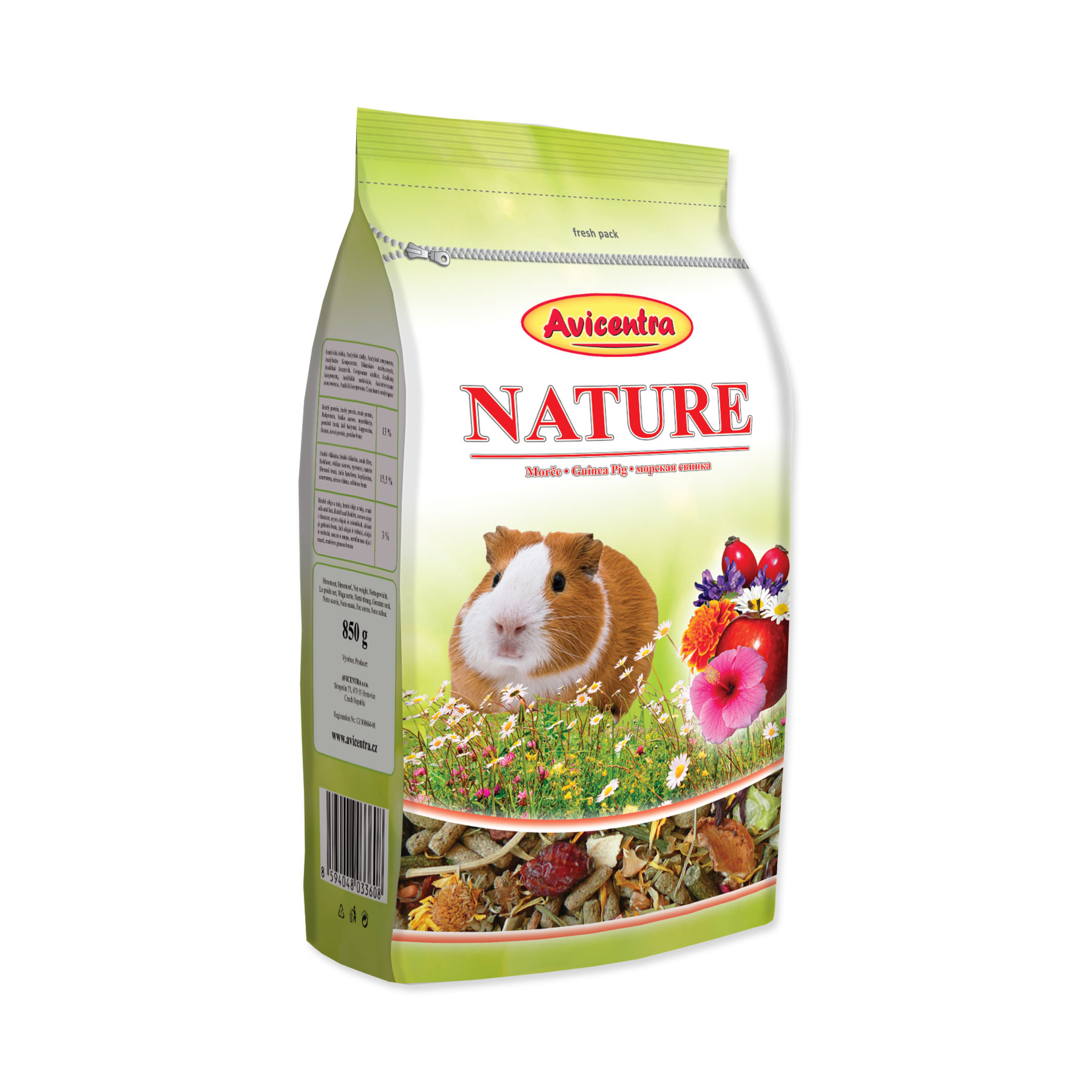 Avicentra Krmivo NATURE morče 850 g Avicentra