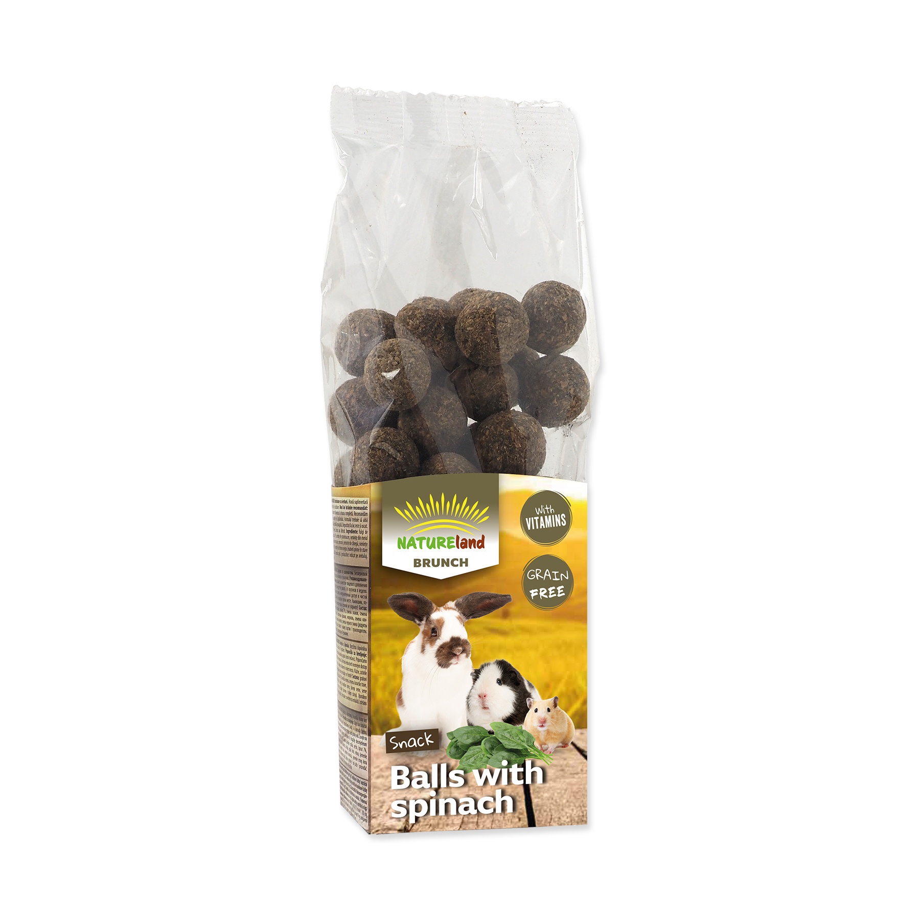 Nature Land Pochoutka Brunch špenátové kuličky 150 g Nature Land