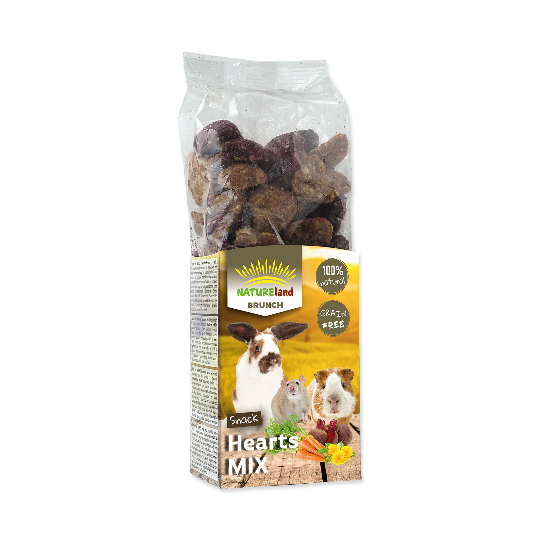 Nature Land Pochoutka Brunch srdíčka mix 150 g Nature Land