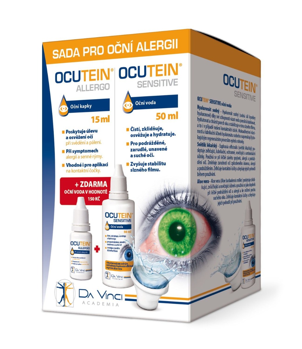 Ocutein ALLERGO oční kapky 15 ml + oční voda 50 ml Ocutein