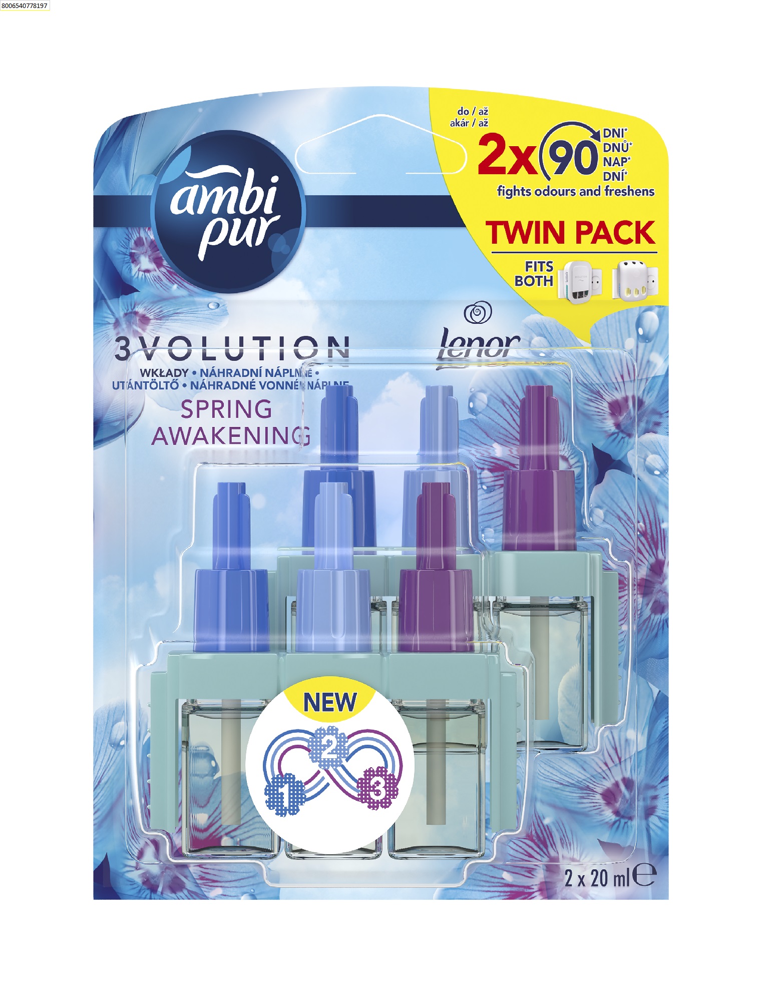 Ambi Pur 3volution Spring Awakening náplň do elektrického osvěžovač vzduchu 2x20 ml Ambi Pur