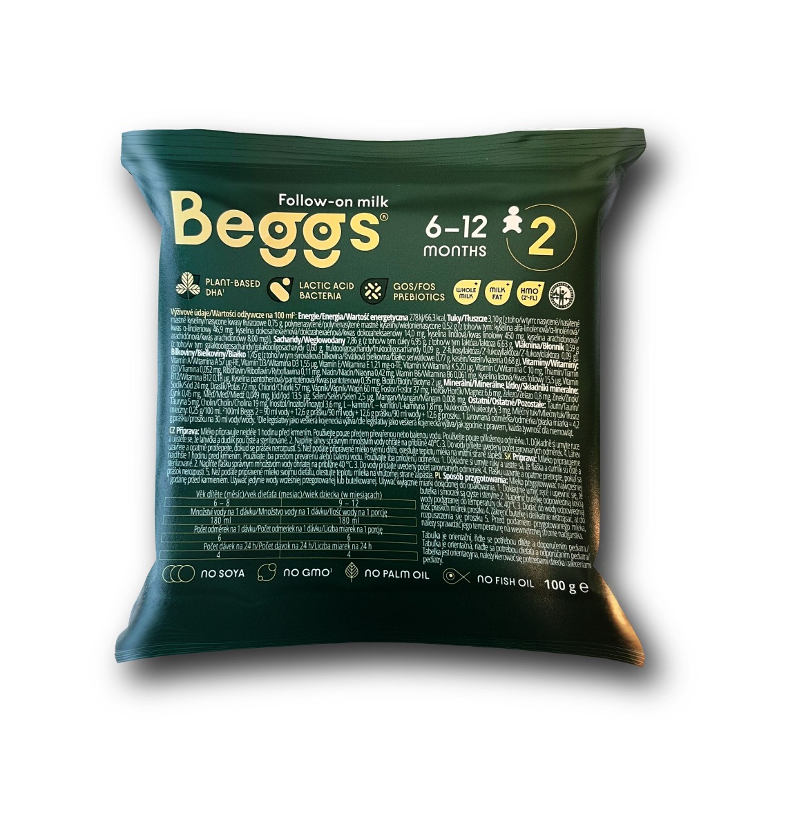 Beggs 2 Kojenecké pokračovací mléko 100 g Beggs