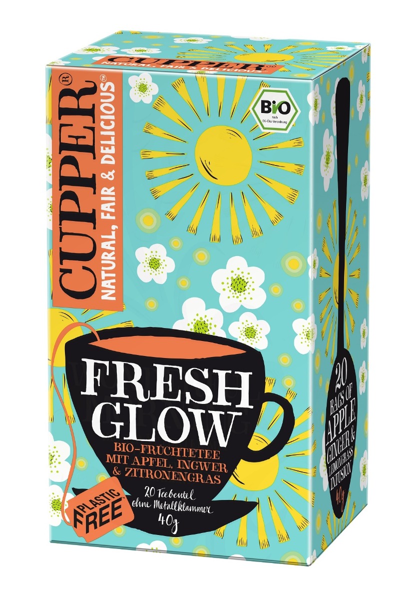 Cupper BIO Fresh Glow porcovaný čaj 20x2 g Cupper