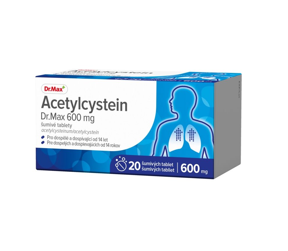 Dr. Max Acetylcystein 600 mg 20 šumivých tablet Dr. Max