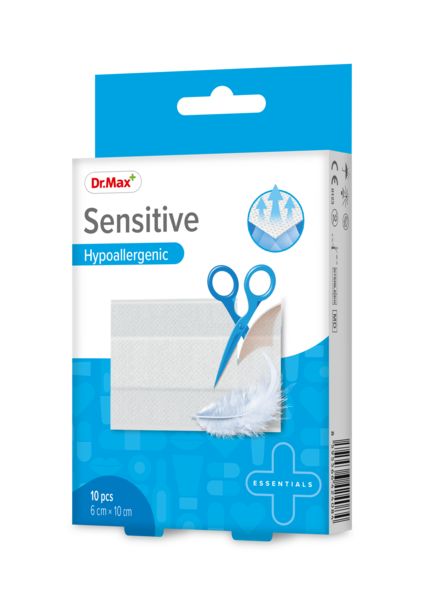 Dr. Max Sensitive Hypoallergenic 6x10 cm náplast 10 ks Dr. Max