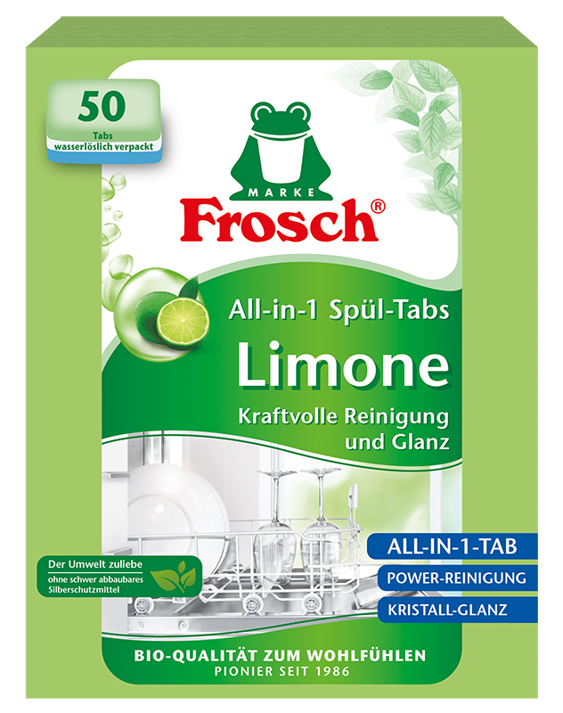 Frosch Tablety do myčky All i 1 Citron EKO 50 tablet Frosch