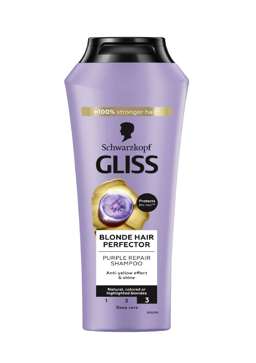 Gliss Blonde Perfector fialový šampon 250 ml Gliss