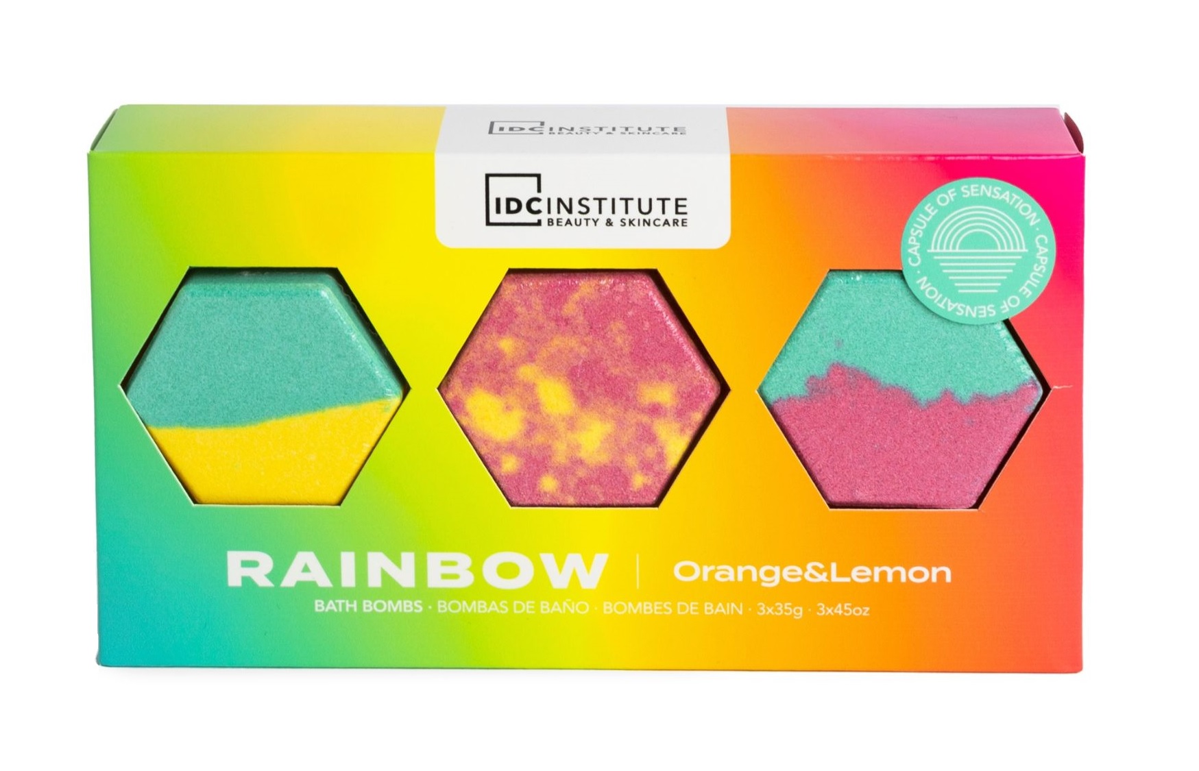 IDC Institute Rainbow sada bomb do koupele 3x35 g IDC Institute