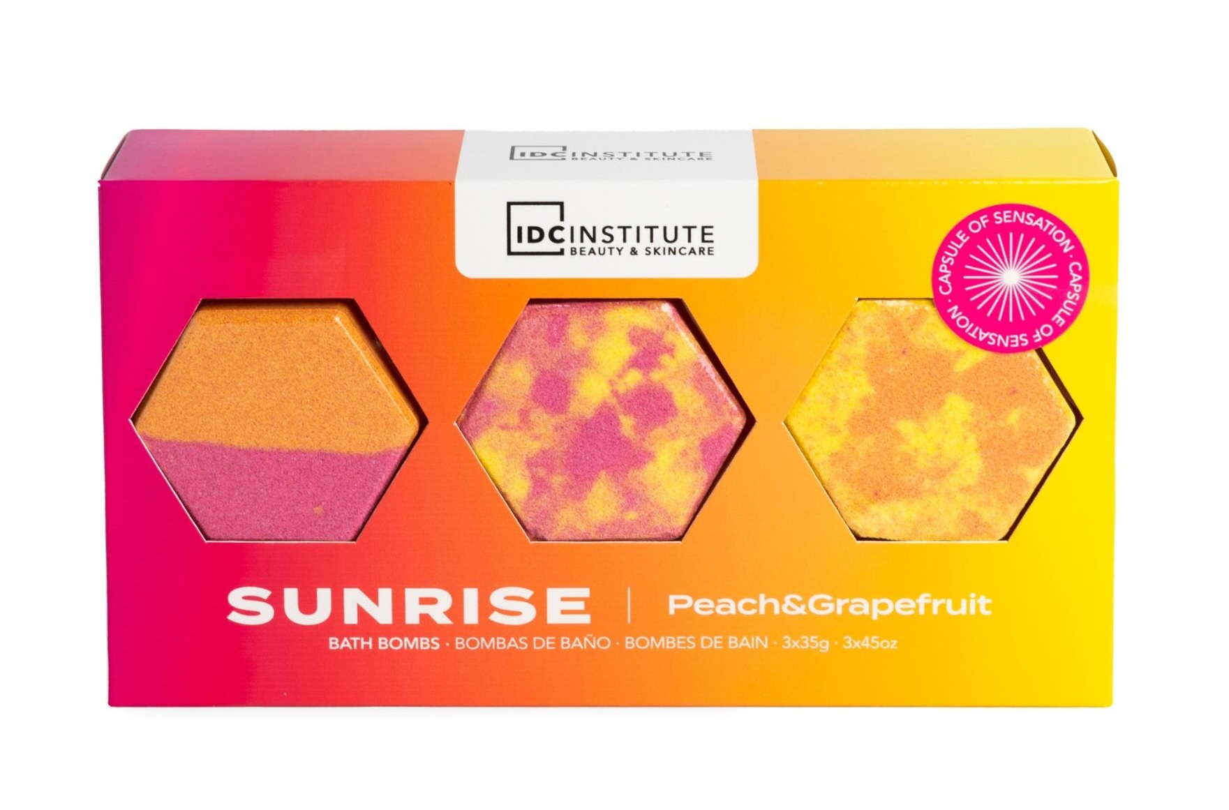 IDC Institute Sunrise sada bomb do koupele 3x35 g IDC Institute