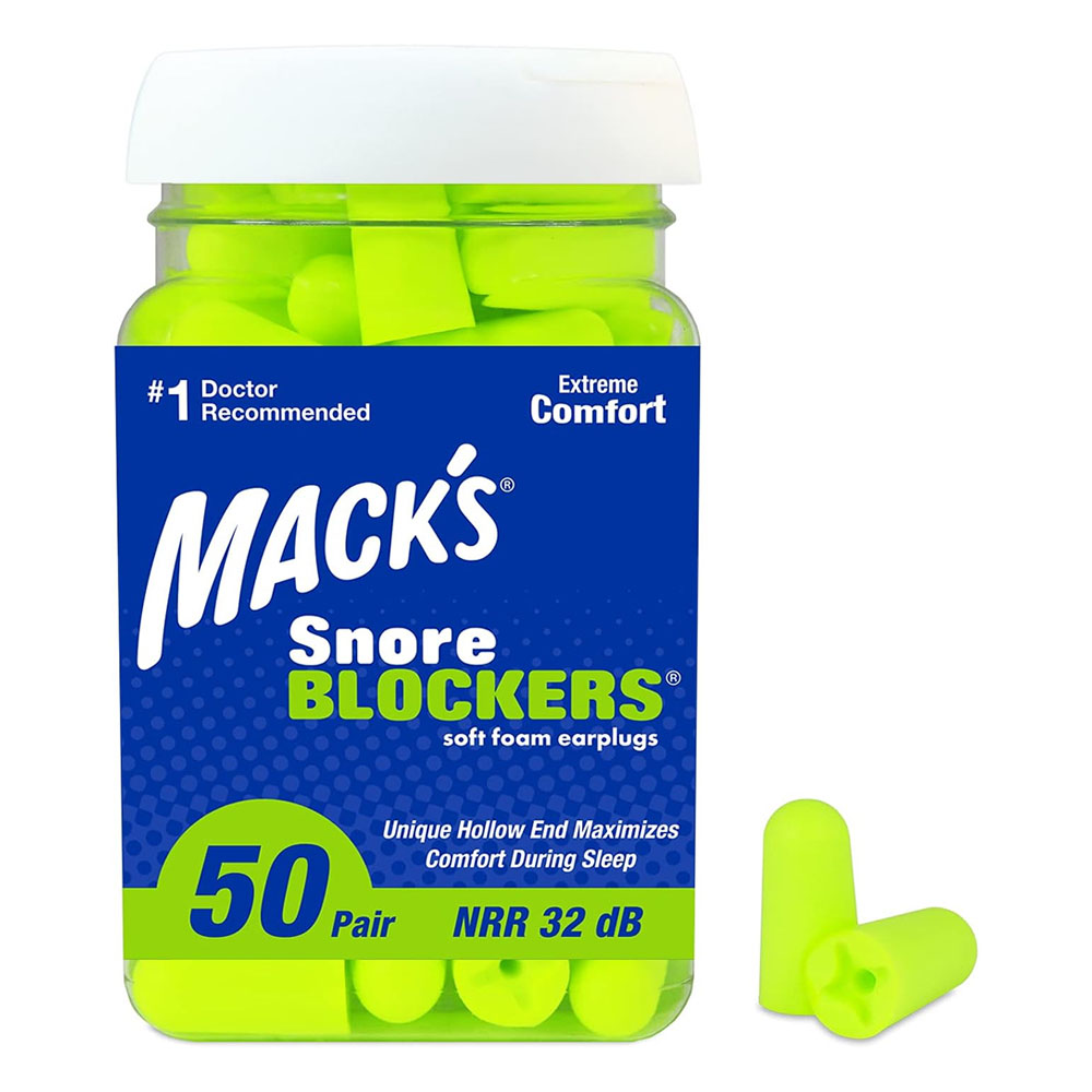 MACKS Snore Blockers špunty do uší 50 párů MACKS