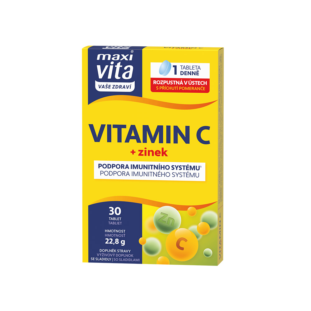 Maxivita Vitamin C + Zinek 30 tablet Maxivita