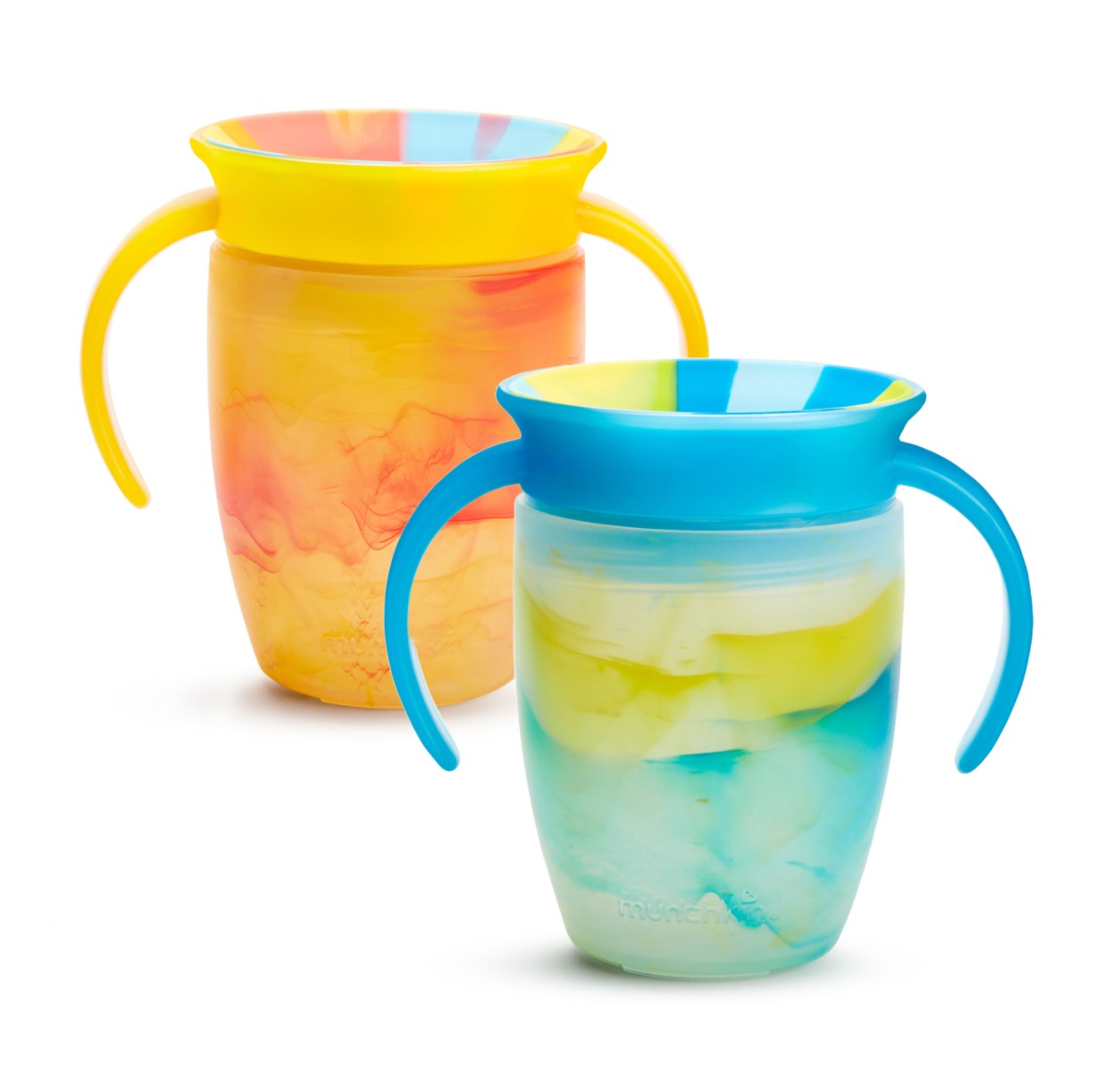 Munchkin Miracle 360° Tie Dye Cup Tropical 6m+ 2x207 ml žlutý a modrý Munchkin