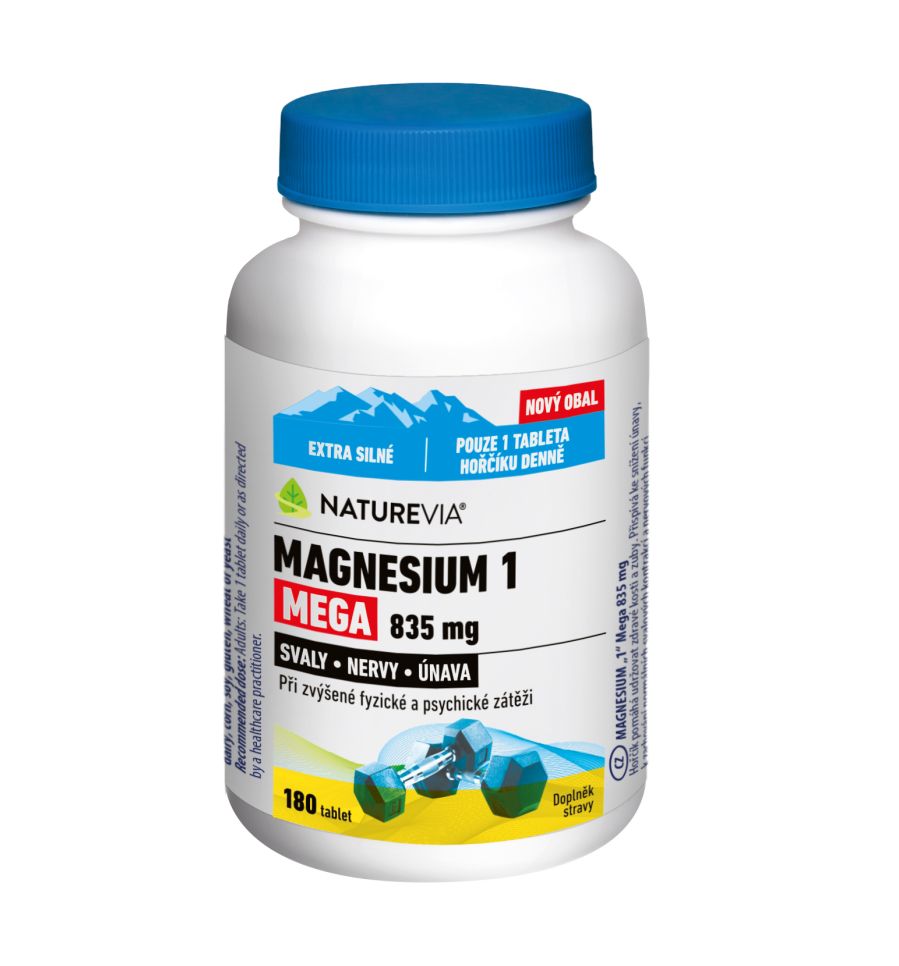 NatureVia Magnesium 1 Mega 835 mg 180 tablet NatureVia