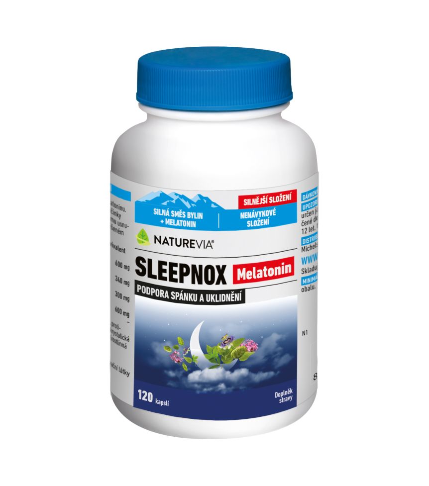 NatureVia Sleepnox Melatonin 120 kapslí NatureVia