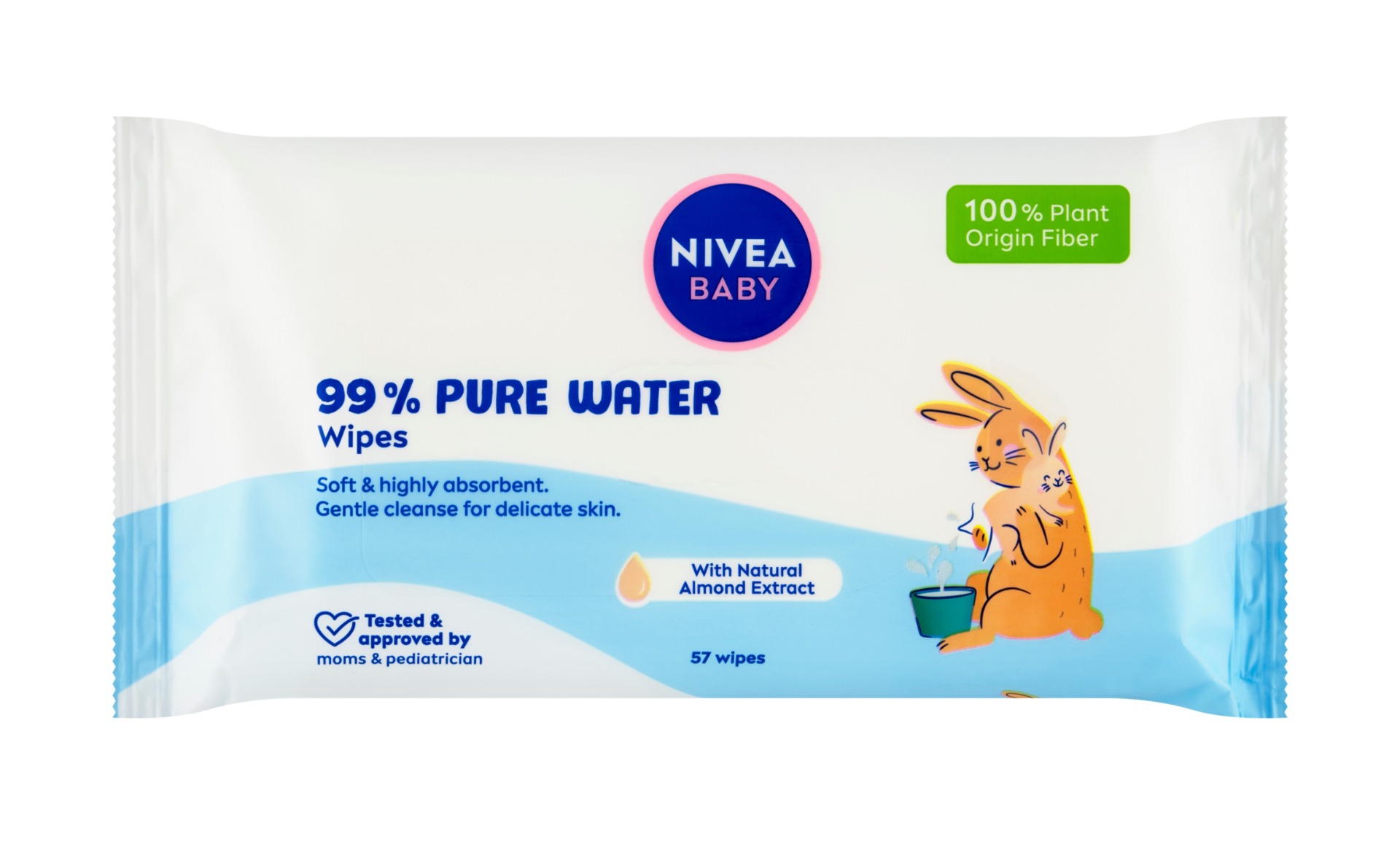 Nivea baby 99% Pure Water čisticí ubrousky 57 ks Nivea baby