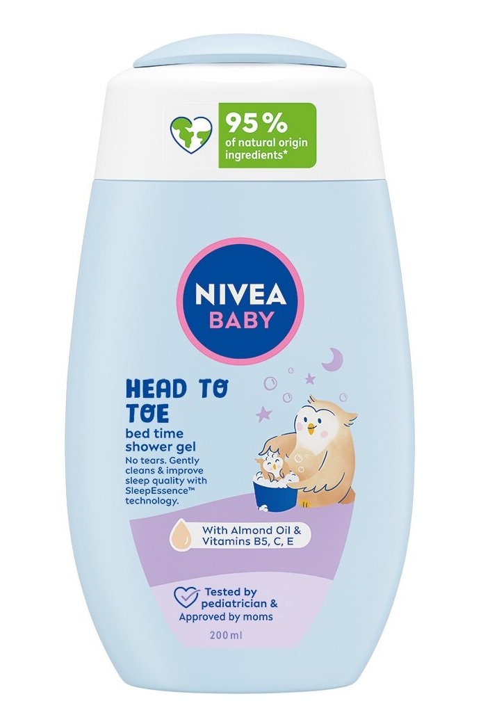 Nivea baby Bed Time sprchový gel pro celé tělo a vlásky 200 ml Nivea baby