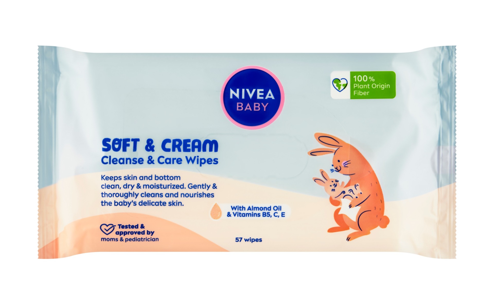 Nivea baby Soft & Cream čisticí ubrousky 57 ks Nivea baby