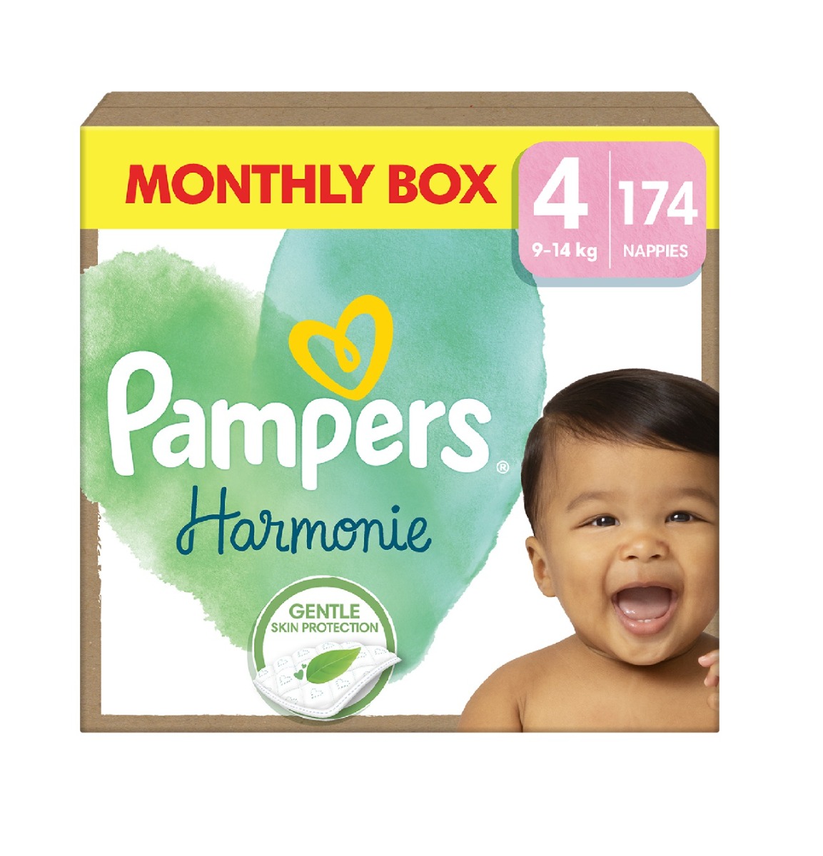 Pampers Box vel. 4 9–14 kg dětské pleny 174 ks Pampers