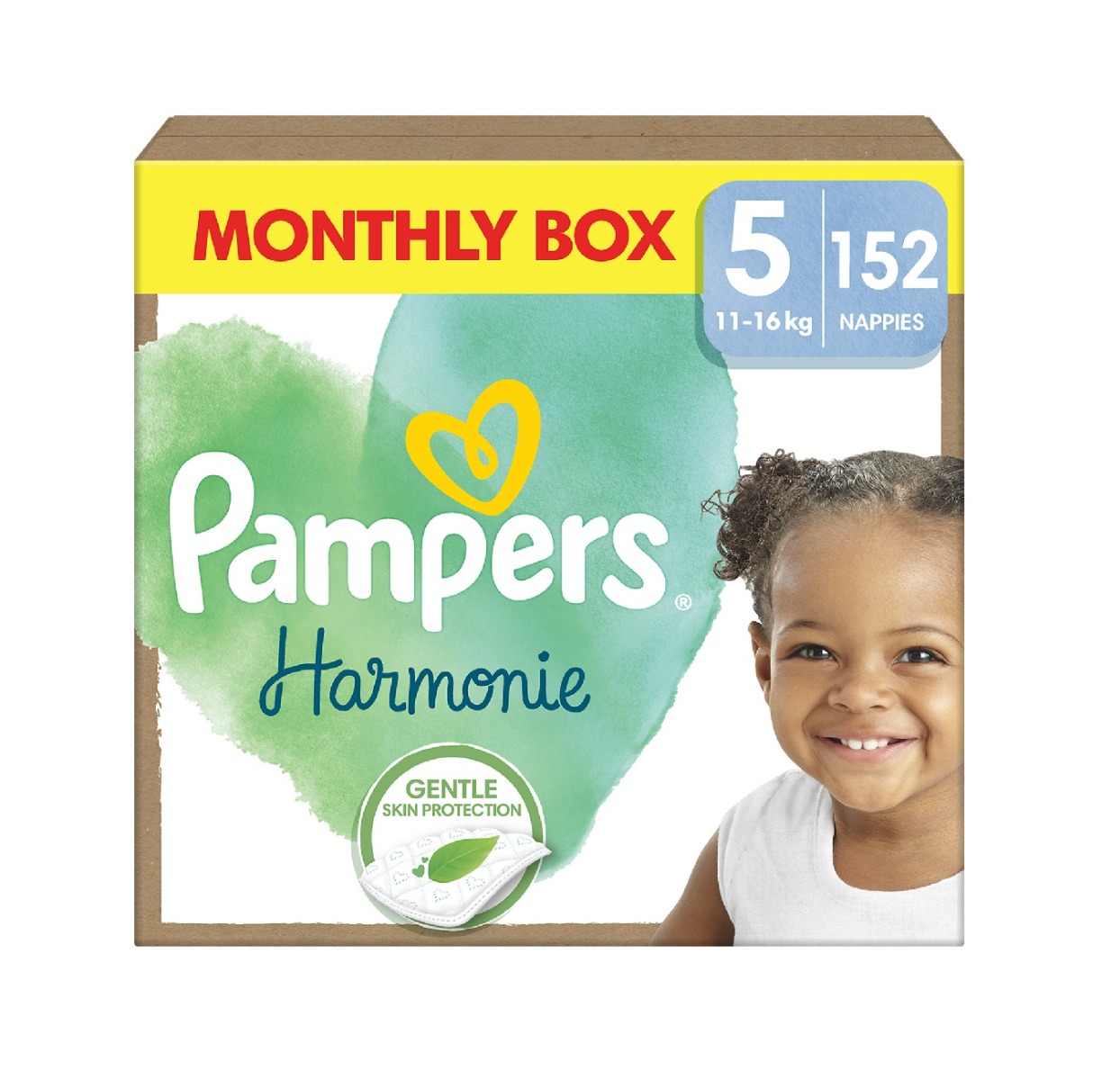 Pampers Harmonie Box vel. 5 11–16 kg dětské pleny 152 ks Pampers