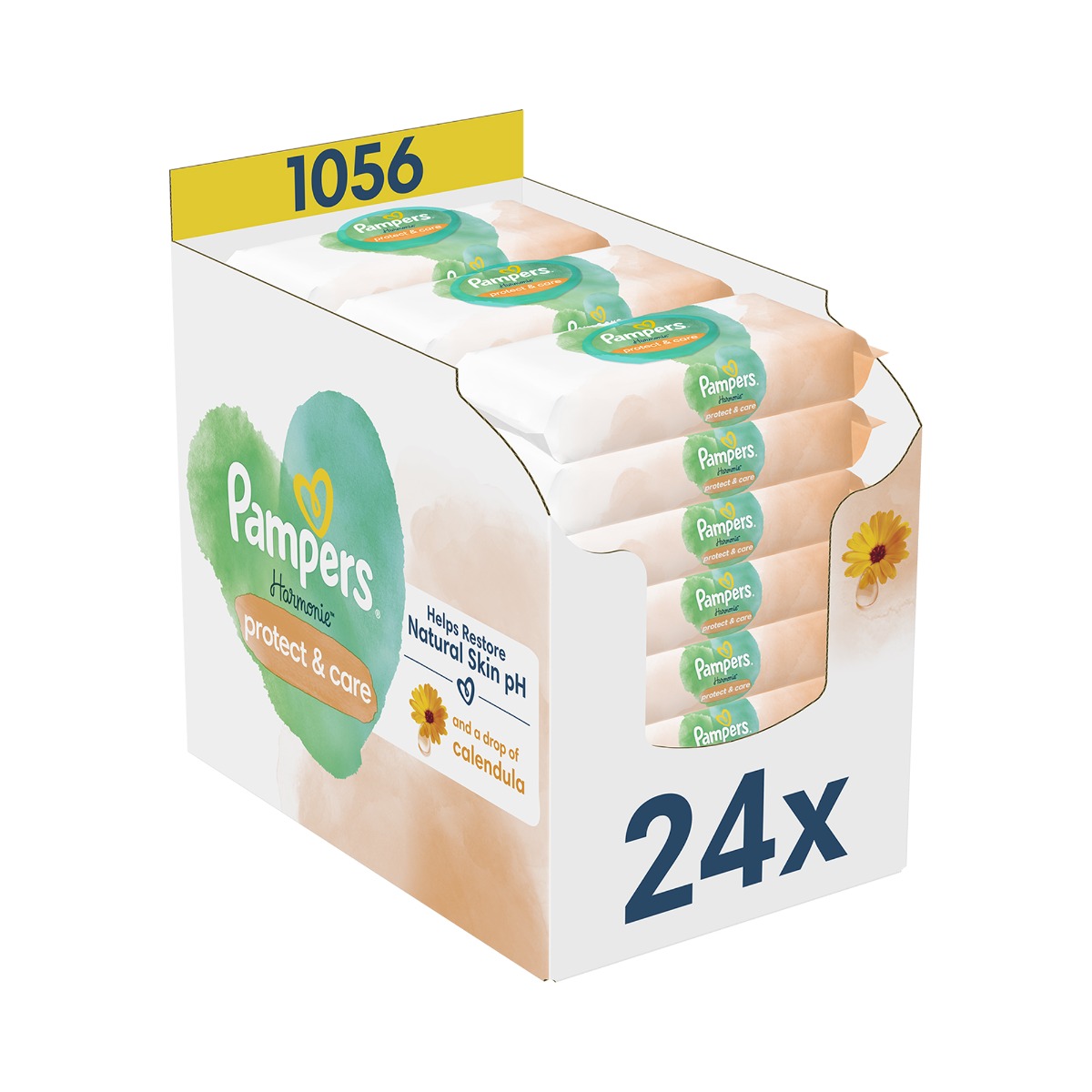 Pampers Harmonie Calendula vlhčené ubrousky 24x44 ks Pampers