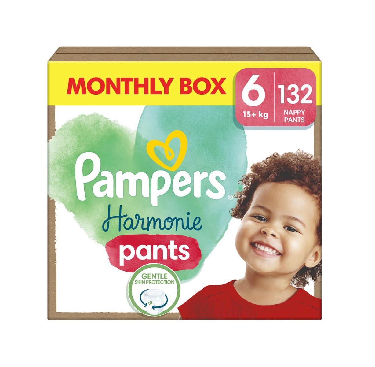 Pampers Harmonie vel. 6 15+ kg kalhotkové plenky 132 ks Pampers