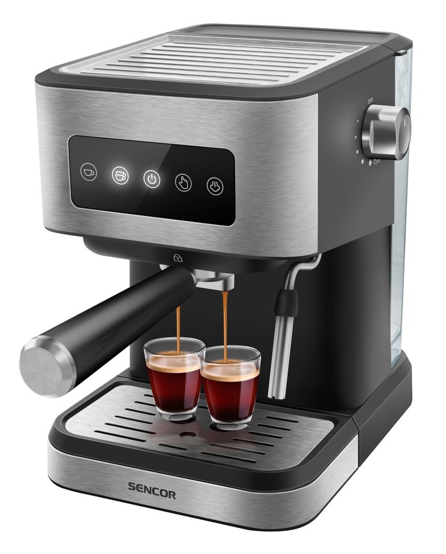 SENCOR SES 4020SS Espresso pákový kávovar černý/šedý SENCOR