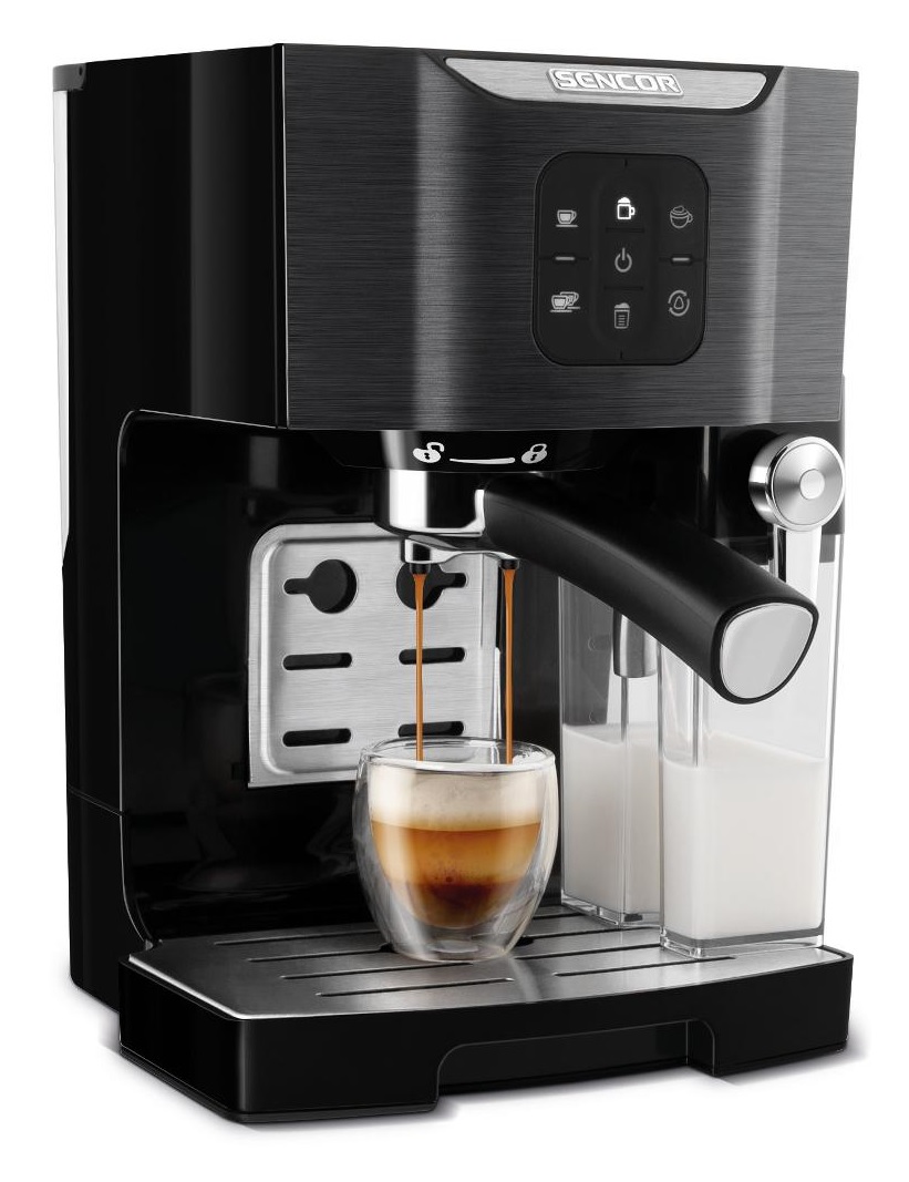 SENCOR SES 4040BK Espresso poloautomatický pákový kávovar černý SENCOR