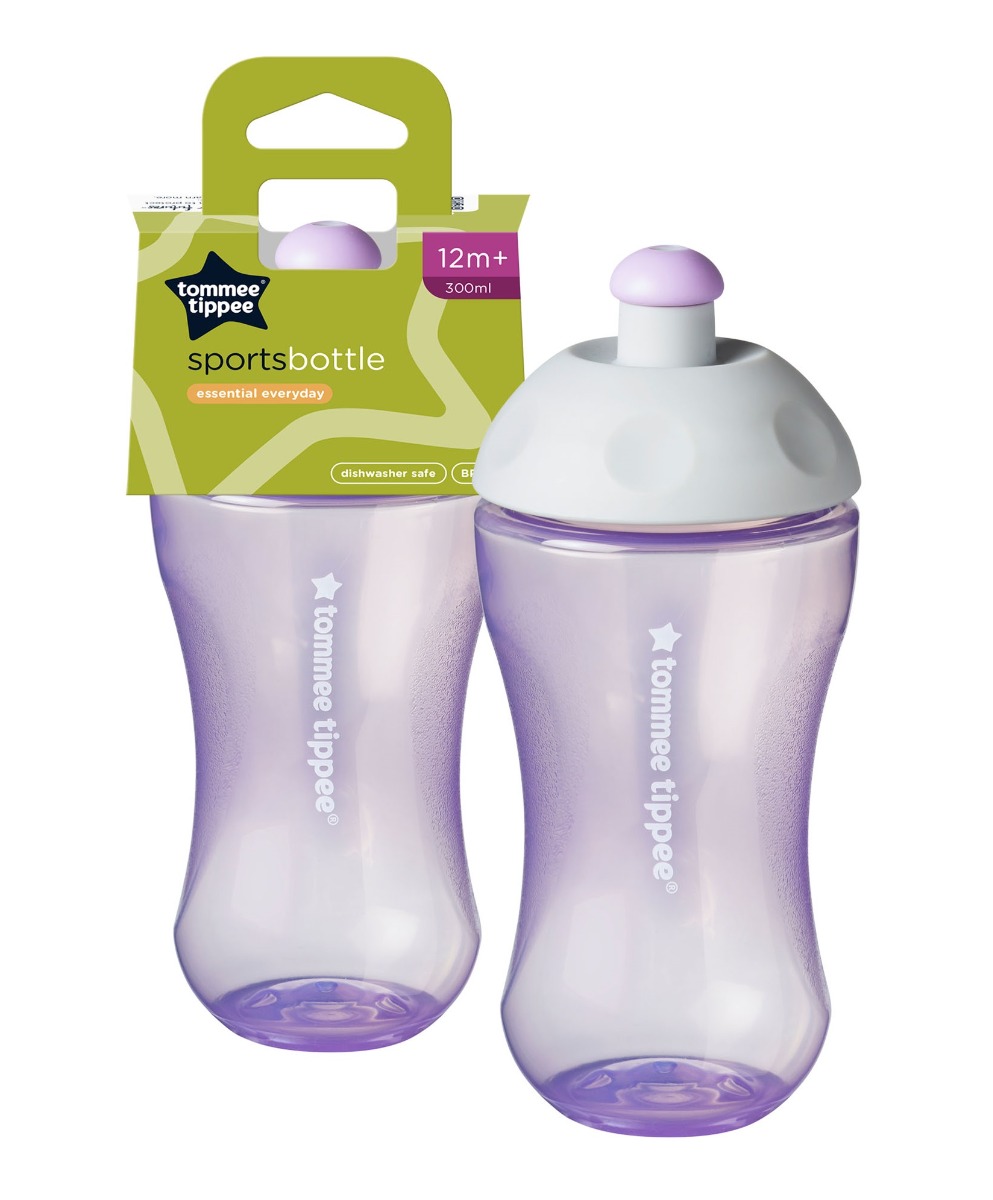 Tommee Tippee Sportovní láhev 12m+ 300 ml 1 ks fialová/modrá Tommee Tippee