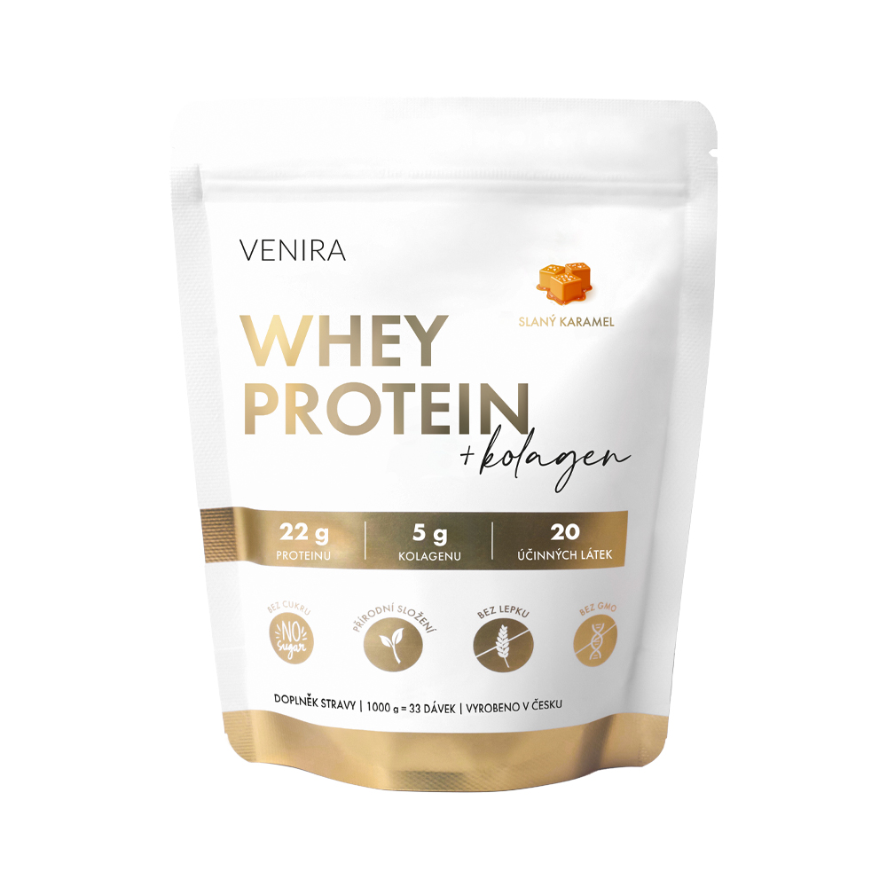 Venira Whey protein slaný karamel 1000 g Venira